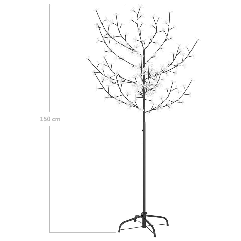 vidaXL Dekolicht Weihnachtsbaum 120 cm Licht 150 Warmweißes LEDs Kirschblüten