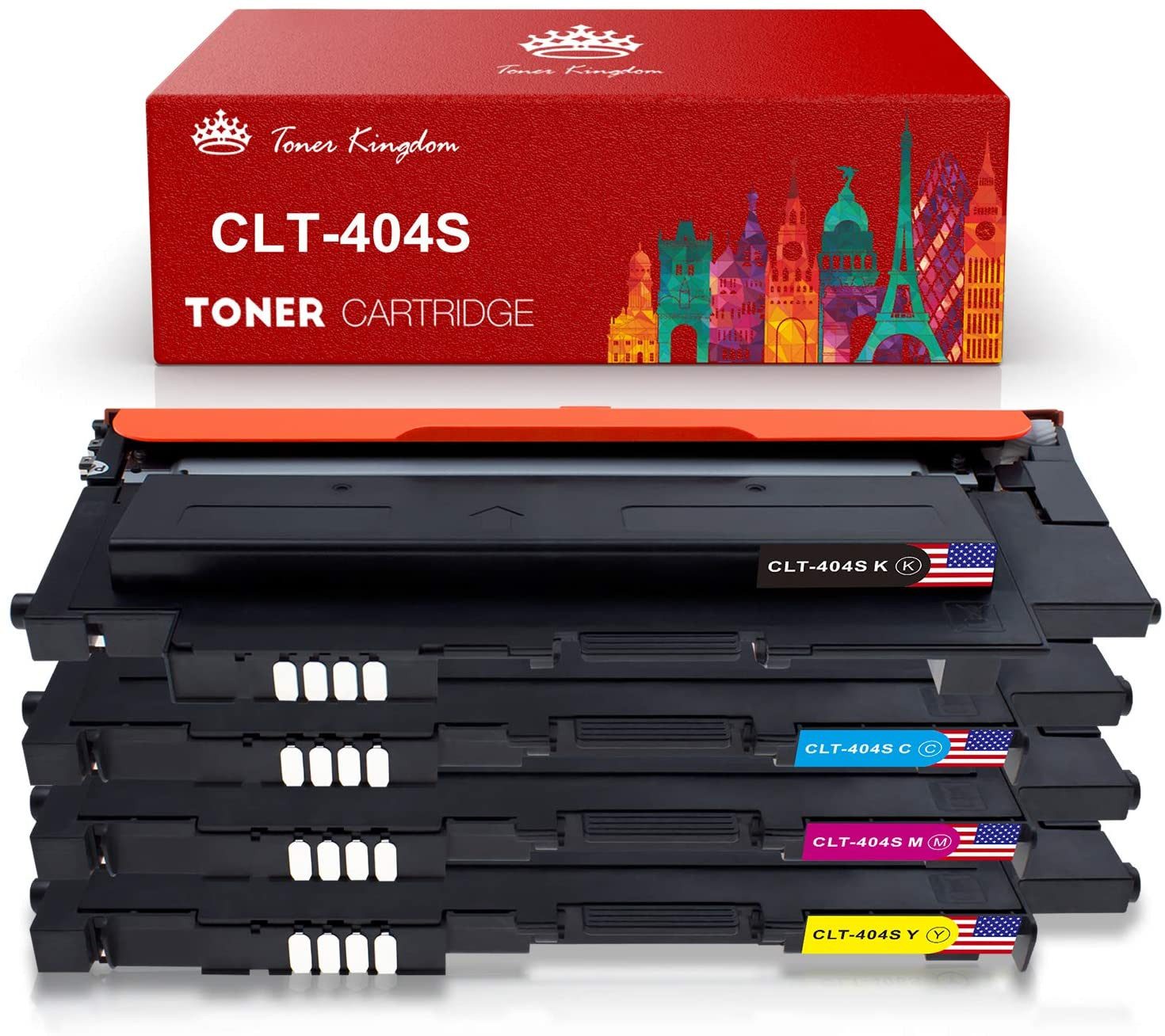 Toner Kingdom Tonerkartusche für Samsung CLT 404S Xpress C430 C430W C480W C480FW C480FN