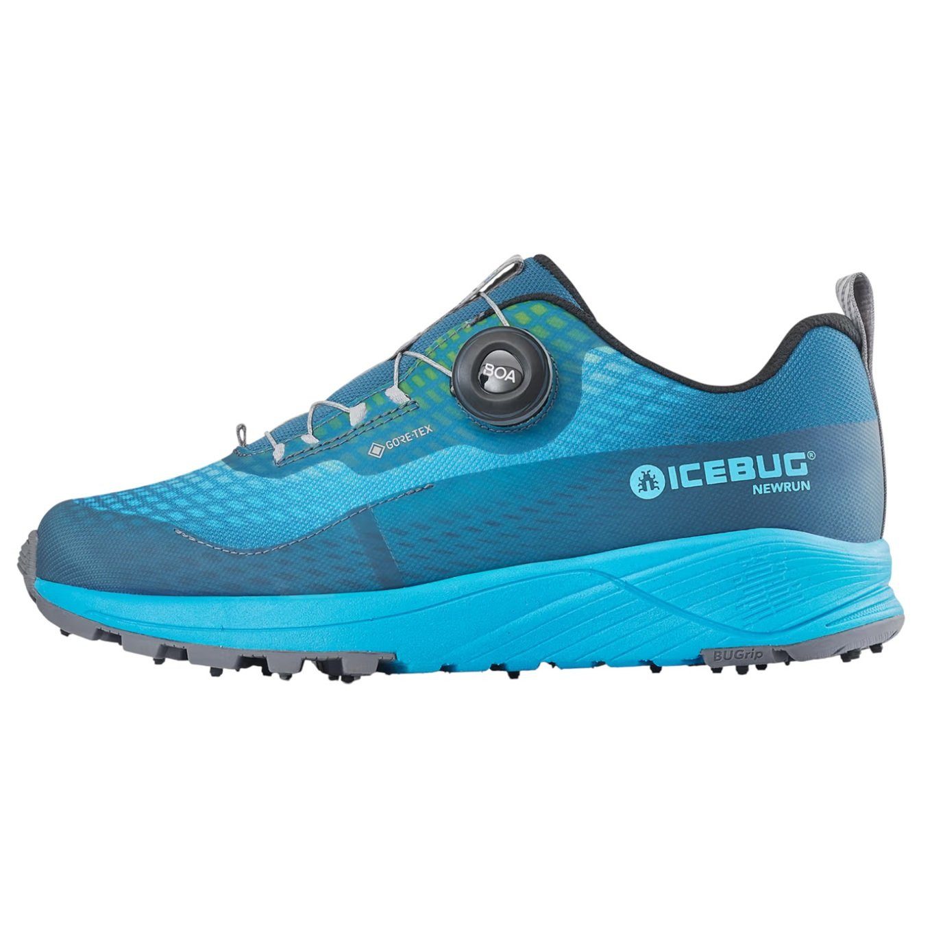 Icebug NewRun BUGrip GTX (BOA® Fit System, wasserdicht, mit Spikes) Laufschuh