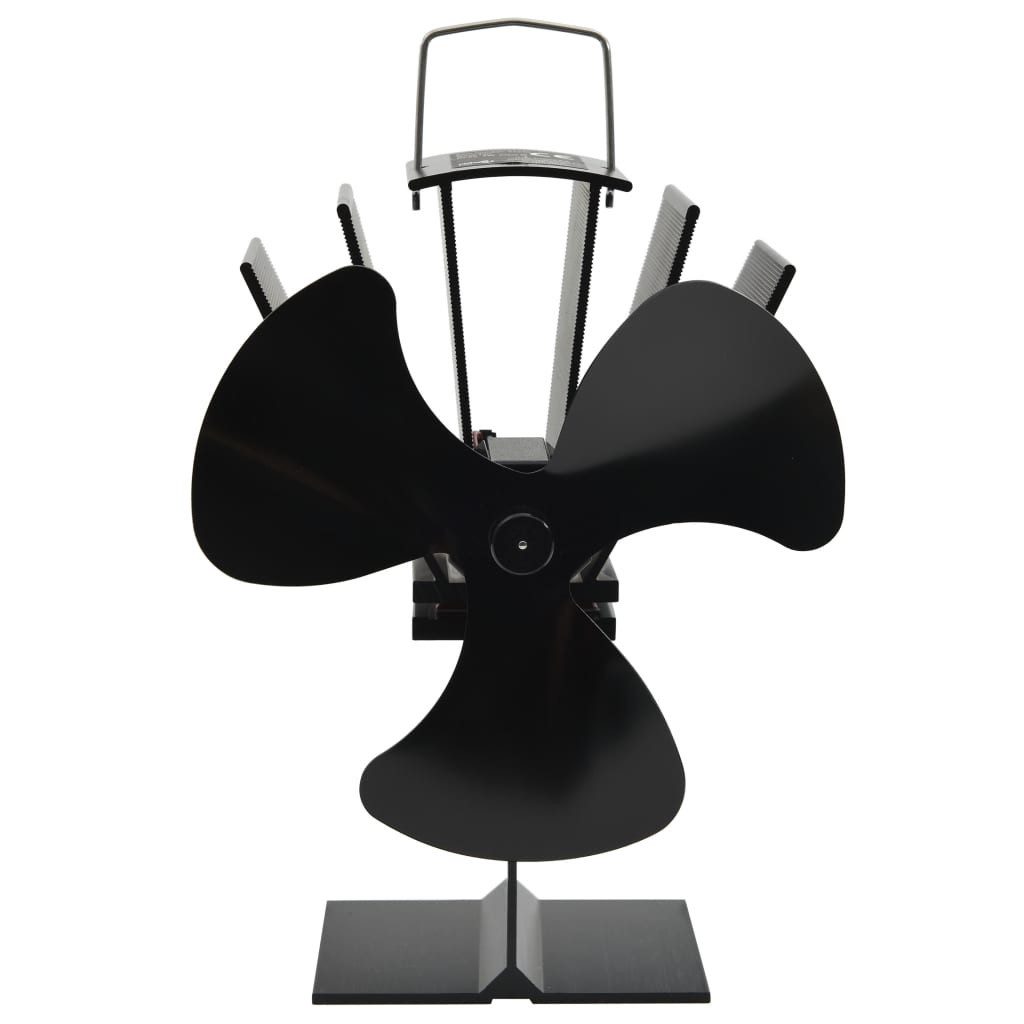 vidaXL Kaminventilator 145 x 12 x 215 cm 3 Flgel Kaminofen Ventilator Wärmebetriebener Kaminv