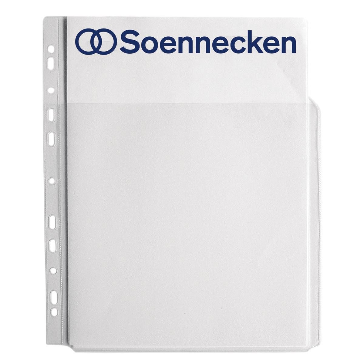 Prospekthülle Soennecken Combi-Prospekthülle 1601 DIN A4 PP transparent 5 St./Pack.