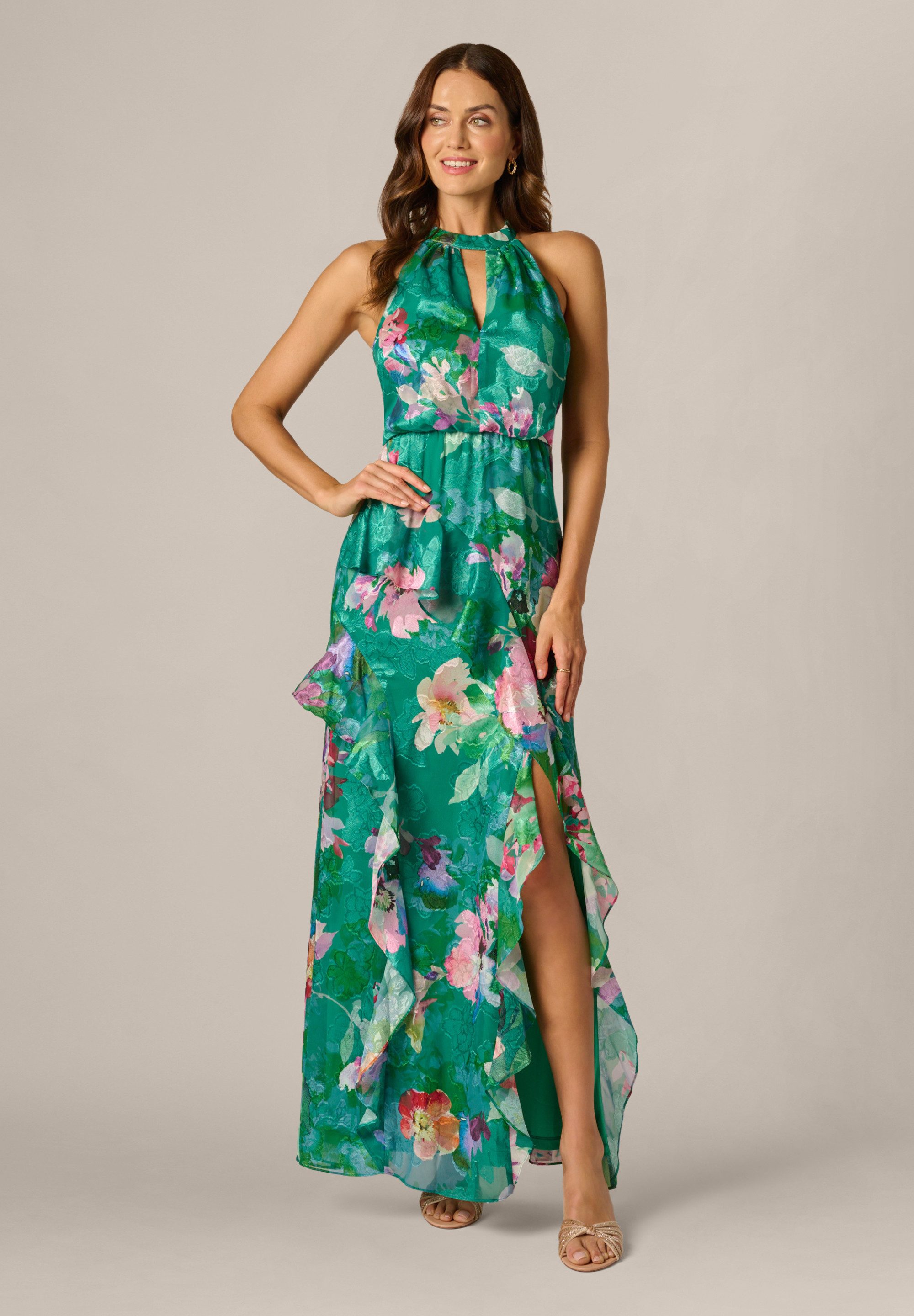 Adrianna Papell Maxikleid Printed Mermaid Dress Weiches Meerjungfrauenkleid günstig online kaufen