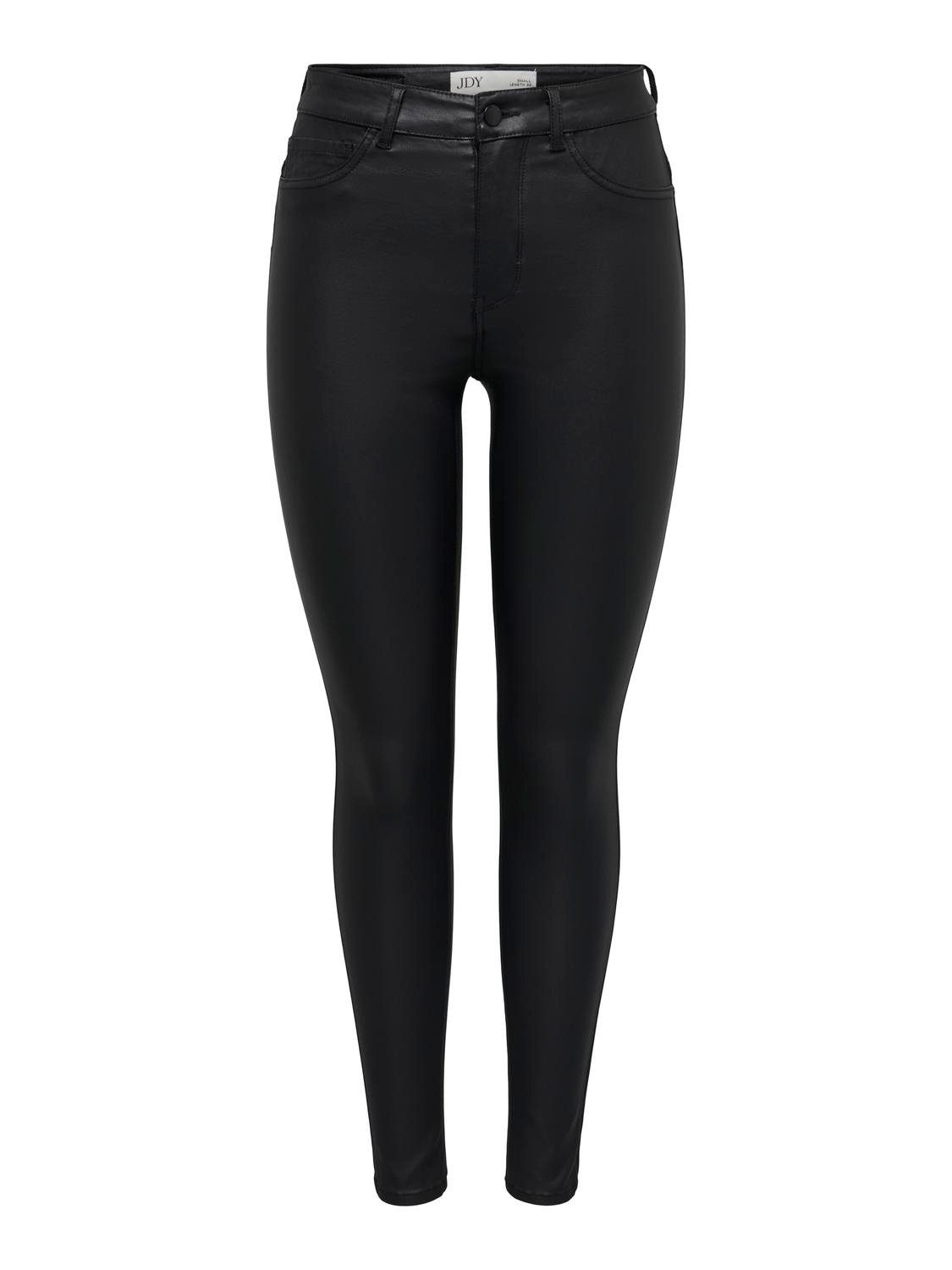 JDY Lederimitathose JDYNEWTHUNDER COATED HIGH SKN PNT NOOS