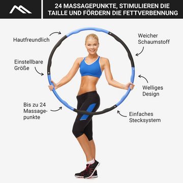 MSports® Hula-Hoop-Reifen Hula Hoop Reifen Fitness mit Massagefunktion