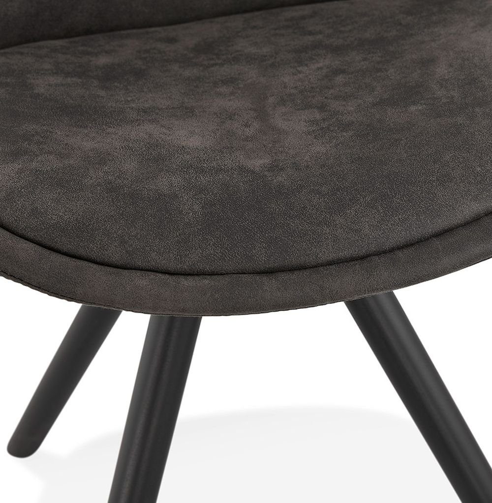 KADIMA Dunkles DESIGN Stuhl AURORA (dark Grau Esszimmerstuhl Textile