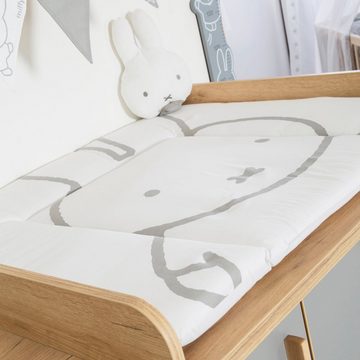 roba® Wickelauflage miffy® Hase, weiß & grau, 85 x 75 cm