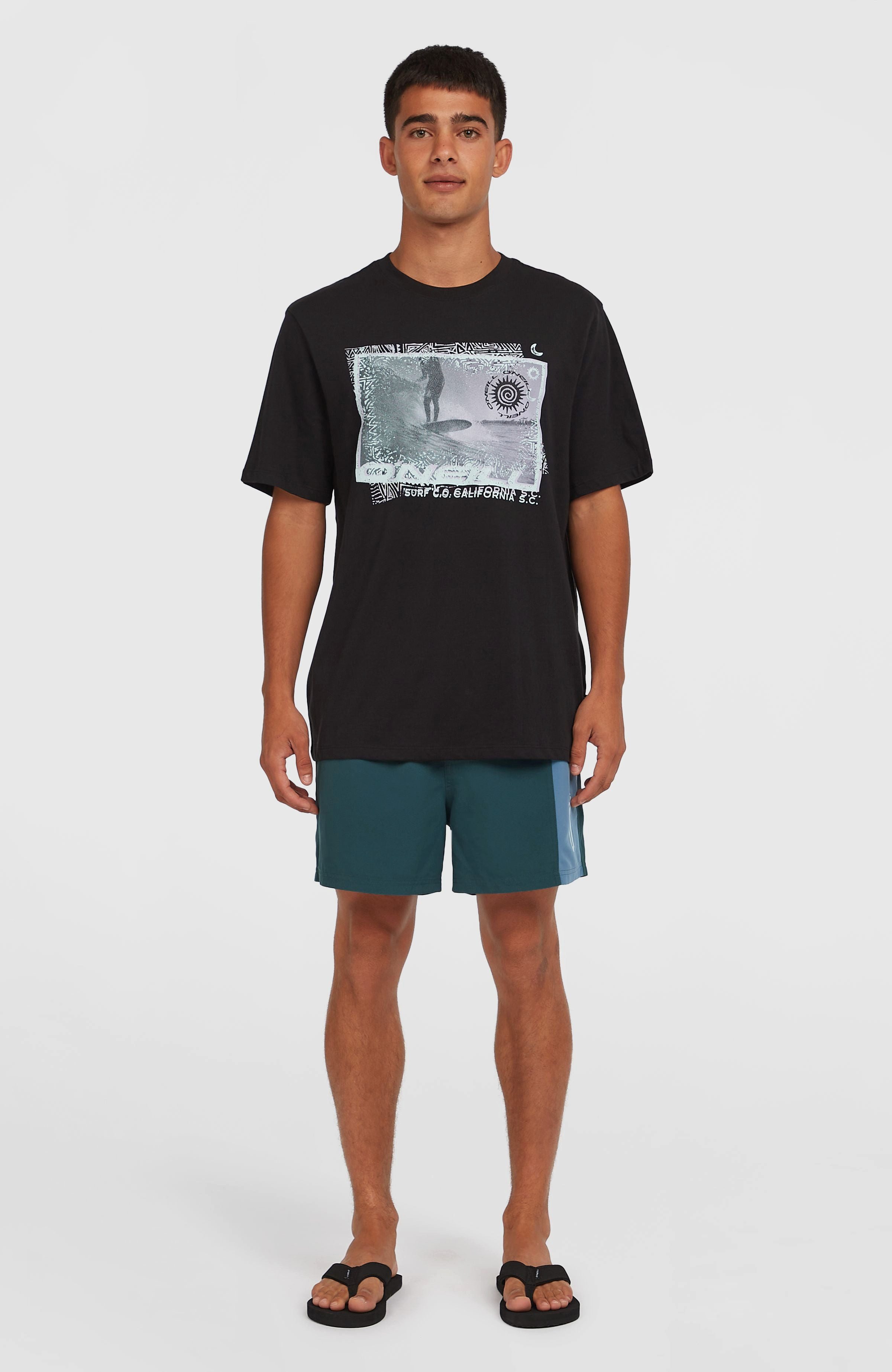 O'Neill Badehose O'NEILL RETRO 14'' SWIMSHORTS mit Eingrifftaschen, schnell trocknendes Material, wasserabweisend – Bild 4 von 5