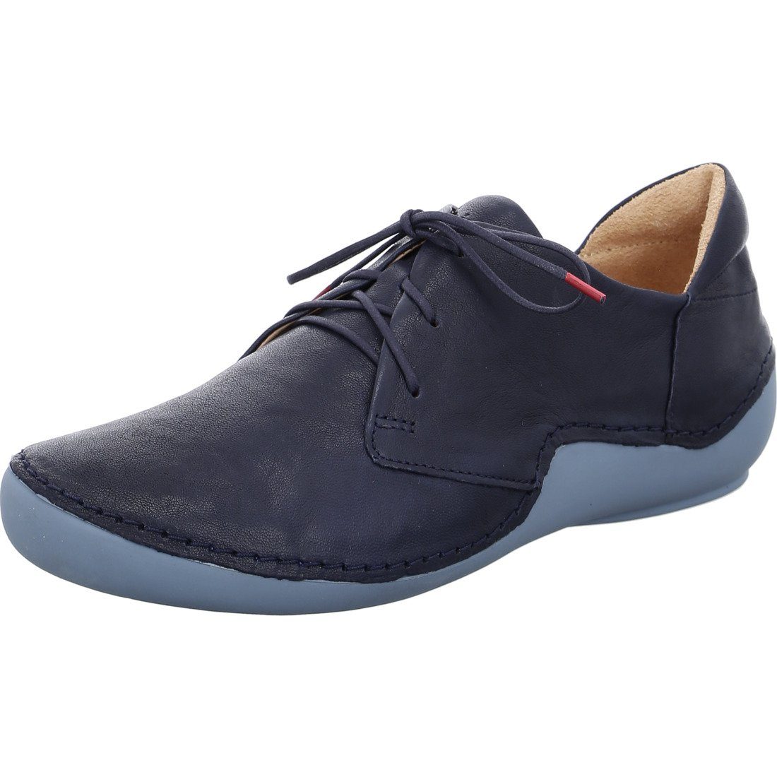 Think! Leder Think! Kapsl Schuhe, blau Damen Schnürschuh - 045981 Schnürschuh