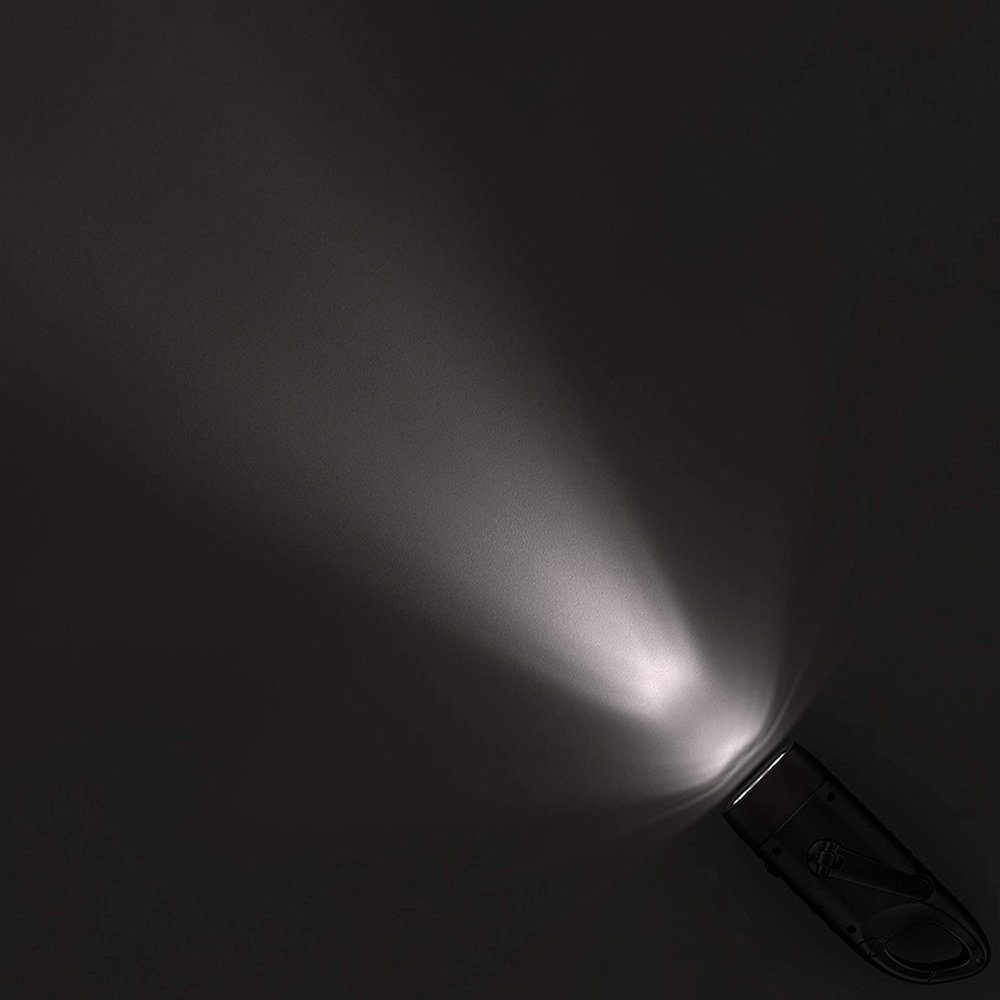 LED Wiederaufladbare Solar GelldG schwarz Taschenlampe LED Handkurbel Taschenlampe