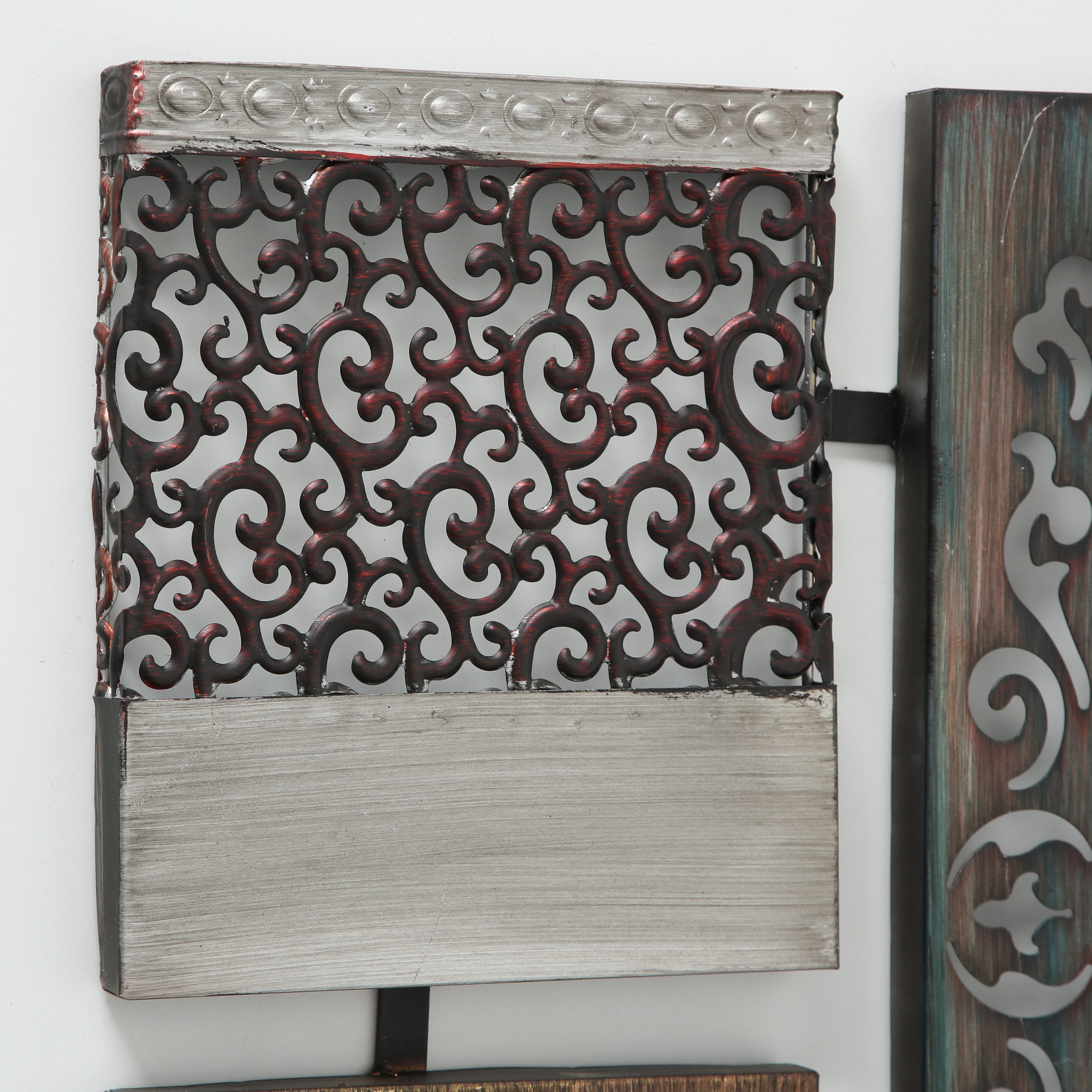 BOLTZE Wandbild Boltze Wandobjekt Wandbild Eisen lackiert 68cm, Bild Metal