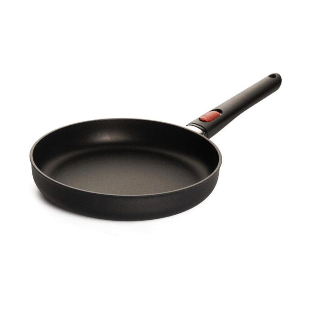 WOLL Bratpfanne Flachpfanne 24 cm Eco Lite QXR, Aluminium, schwarz, spülmaschinenfest, backofengeeignet, Antihaft