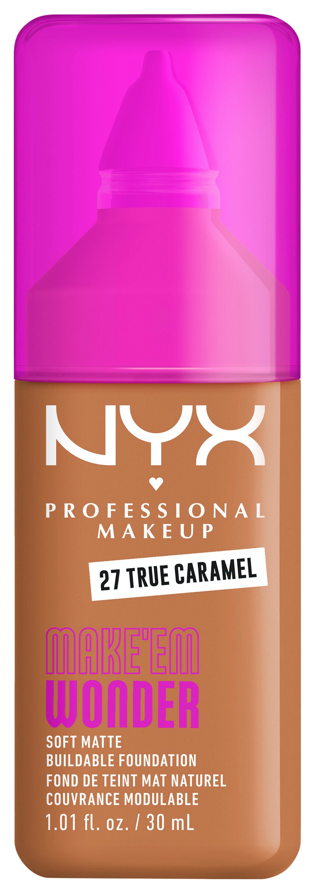 NYX PROFESSIONAL MAKEUP Foundation MAKE 'EM WONDER FOUNDATION, perfekter No-Makeup-Makeup-Look bis zum Full Glam