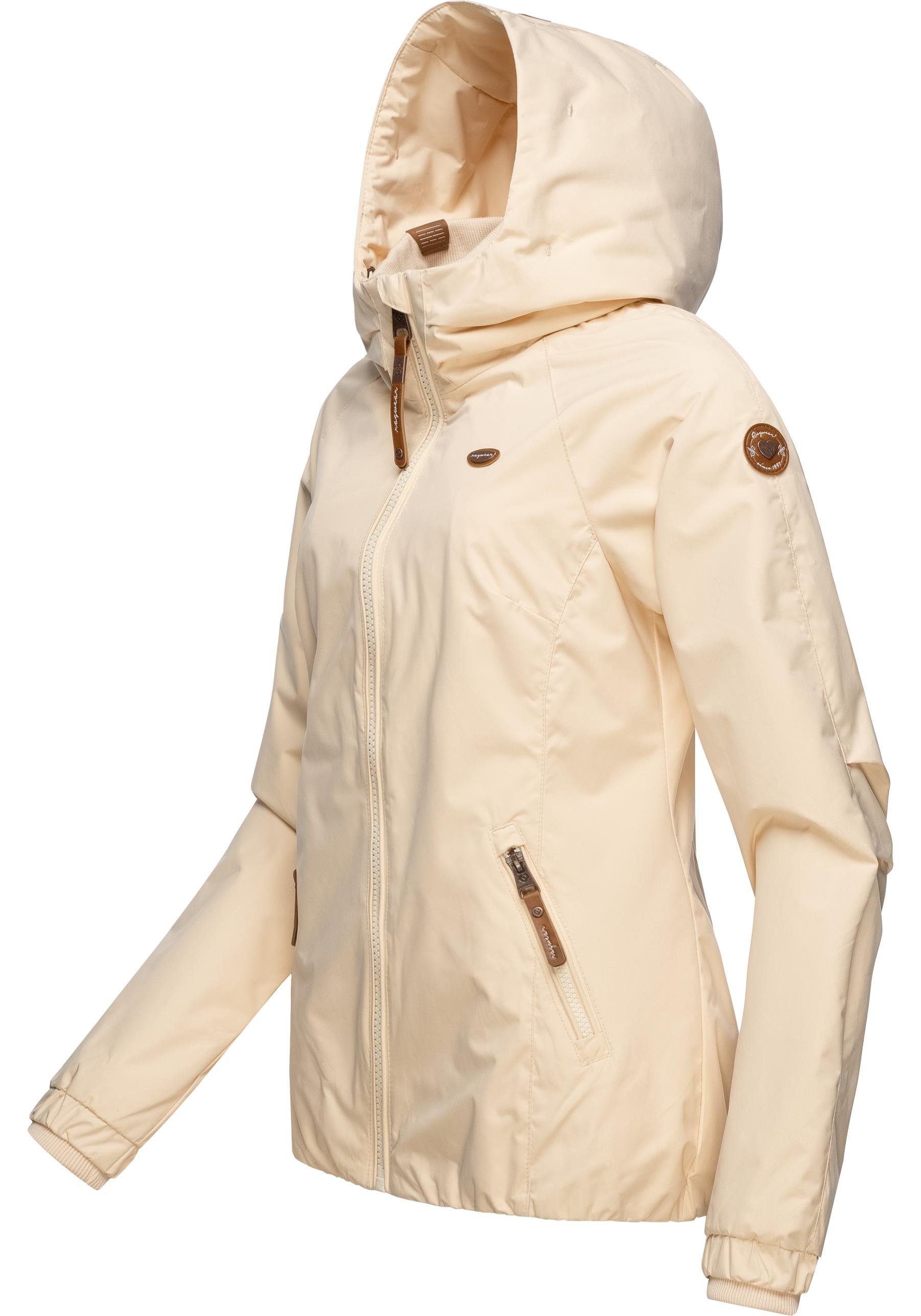 Ragwear Outdoorjacke Dizzie Wasserdichte Übergangsjacke mit großer Kapuze