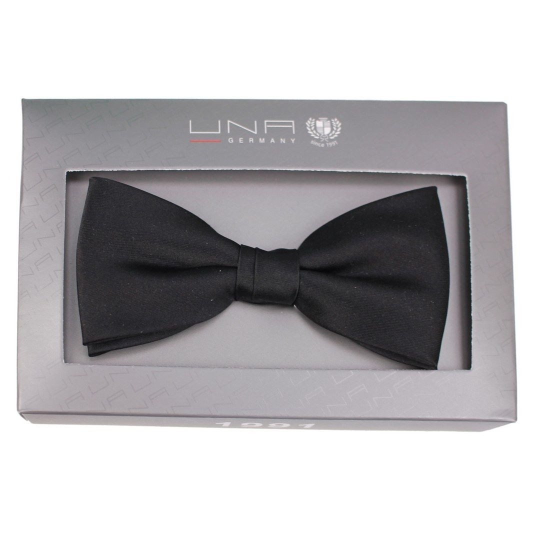 UNA Fliege - schwarze basic Fliege - Schleife Classic i.K.