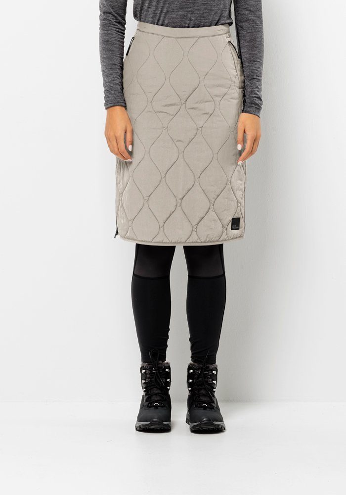 W Jack Wolfskin SKIRT dusty-grey A-Linien-Rock WANDERMOOD