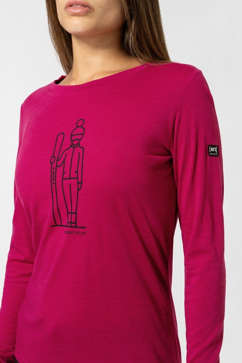 SUPER.NATURAL Langarmshirt Merino Longsleeve W SKIANTO günstig online kaufen