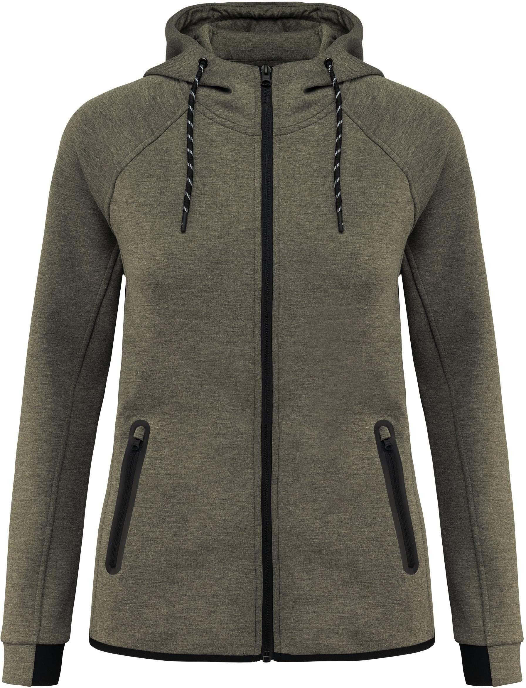 Kapuzensweatjacke Damen-Funktions- performance Hoodie