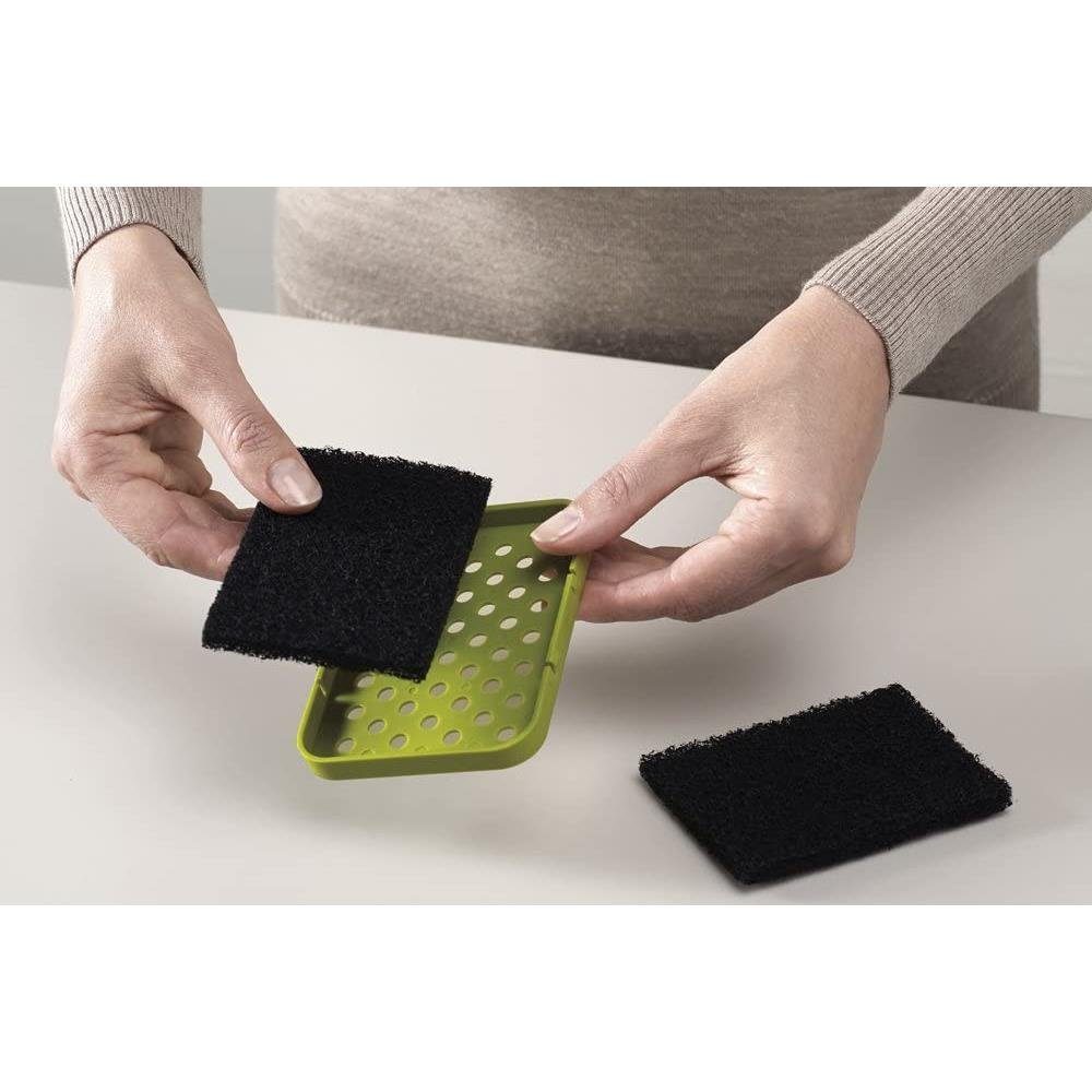 Joseph Joseph Geruchsfilter 30005, Intelligent Waste, Ersatz-Geruchsfilter, 2er Pack Ersatzfilter, Aktivkohlefilter, Mülleimer, schwarz