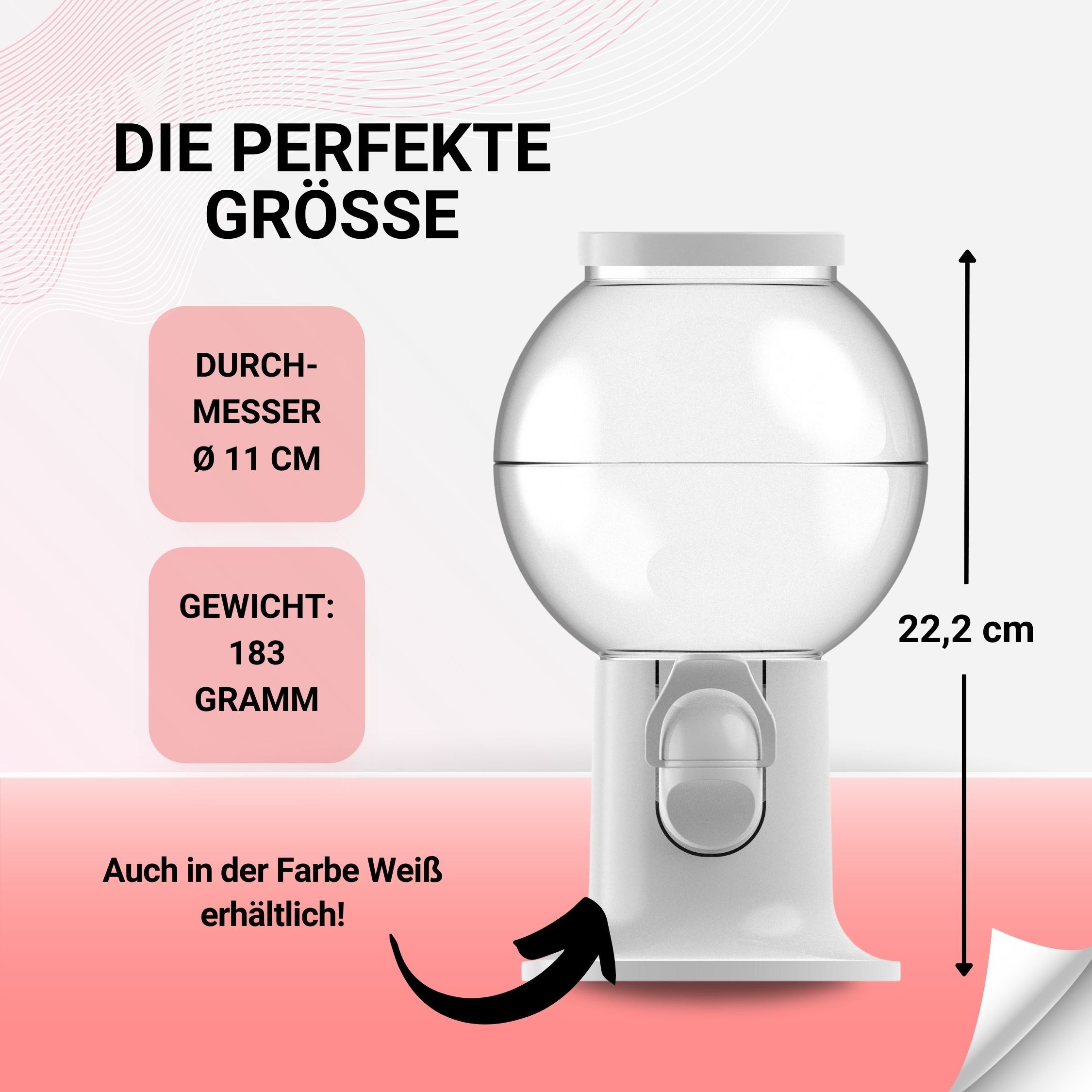 elasto Vorratsdose Bonbon Automat als Candy Bar Zubehör für Kinder & Erwachsene – Bild 4 von 5
