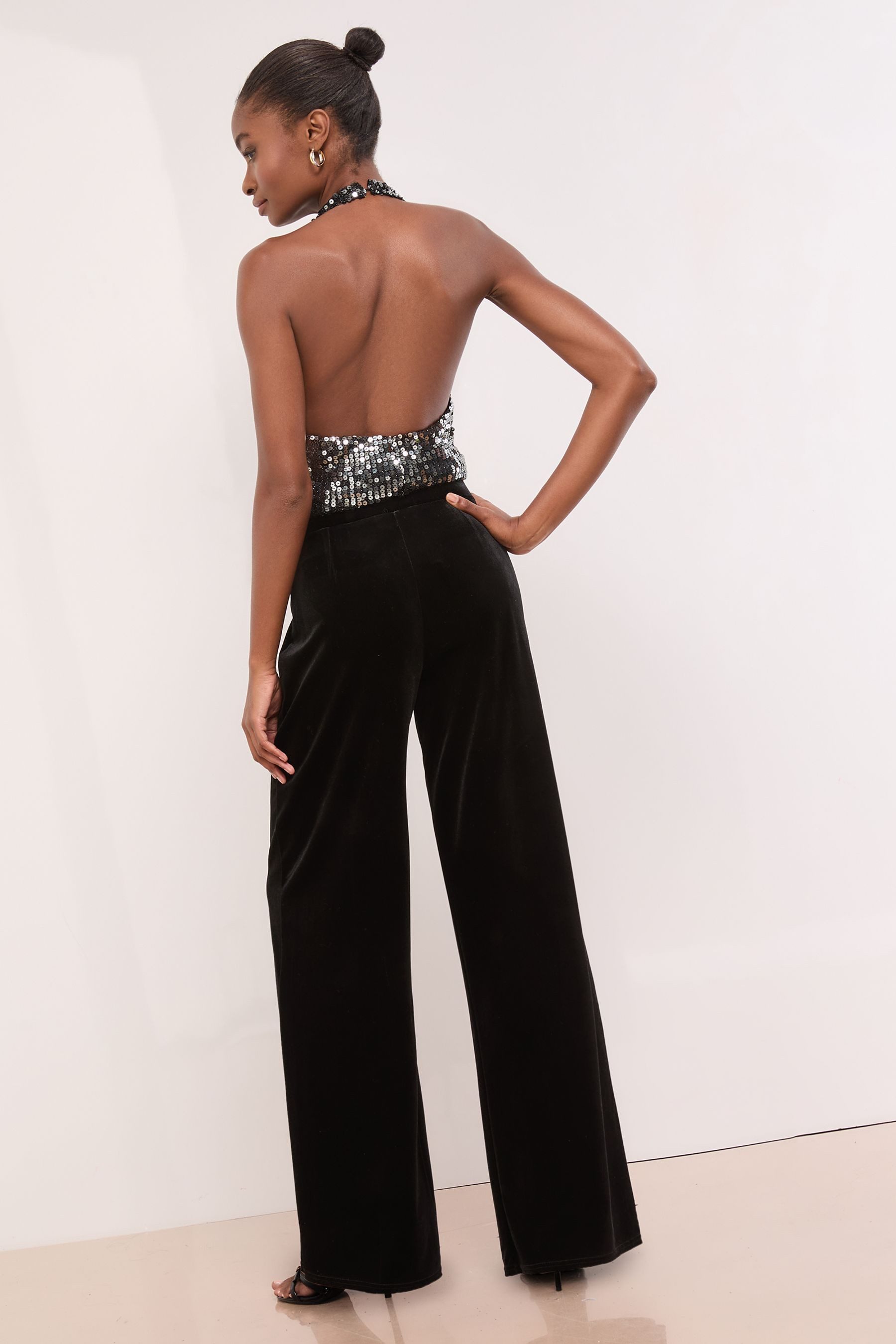 LIPSY Samthose Lipsy Hose mit weitem Bein, Regular (1-tlg) günstig online kaufen