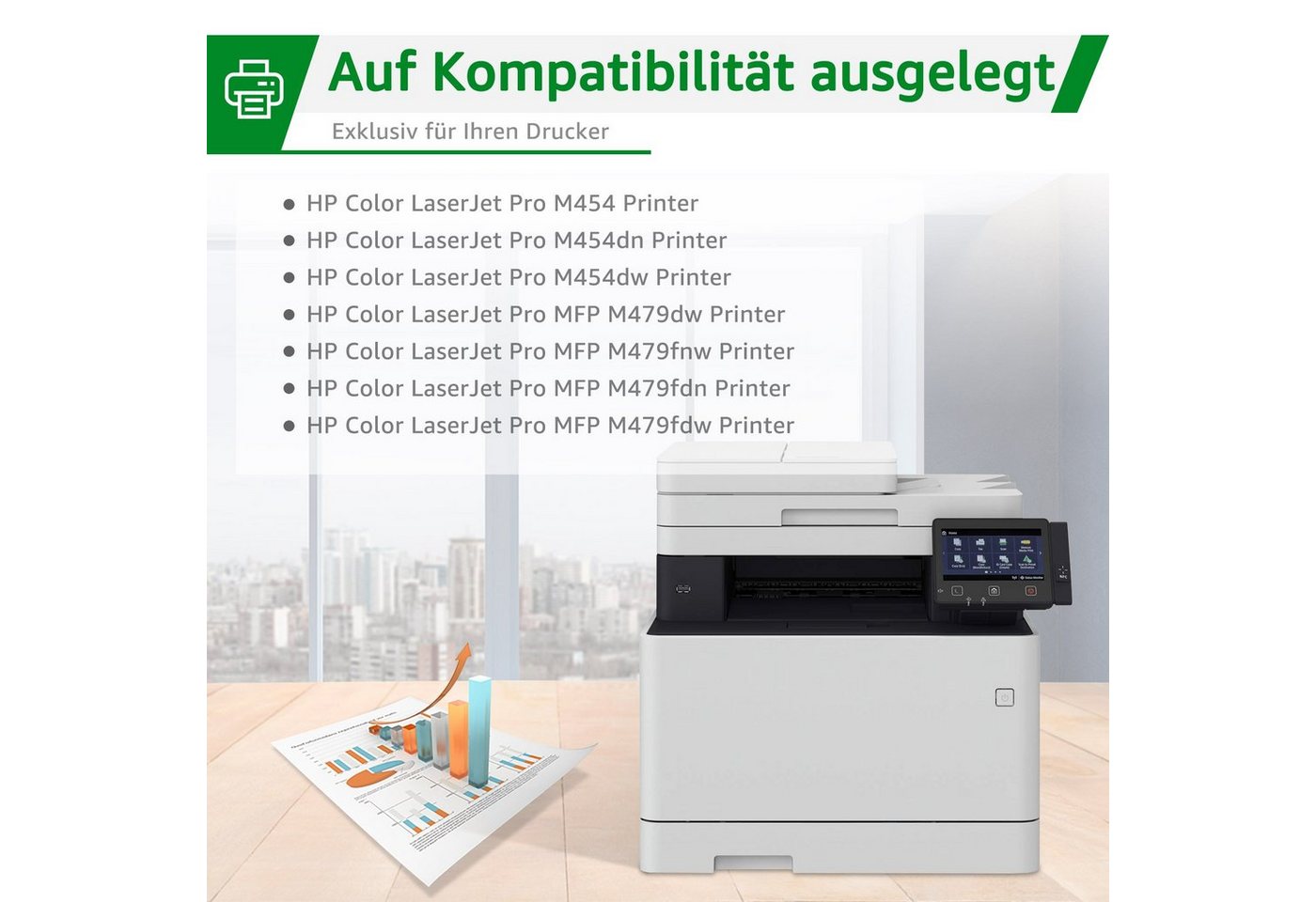 Thumbnail - Greensky Tonerkartusche für HP 415A 415 A W2030A 2031A 2032A 2033A Kein Chip