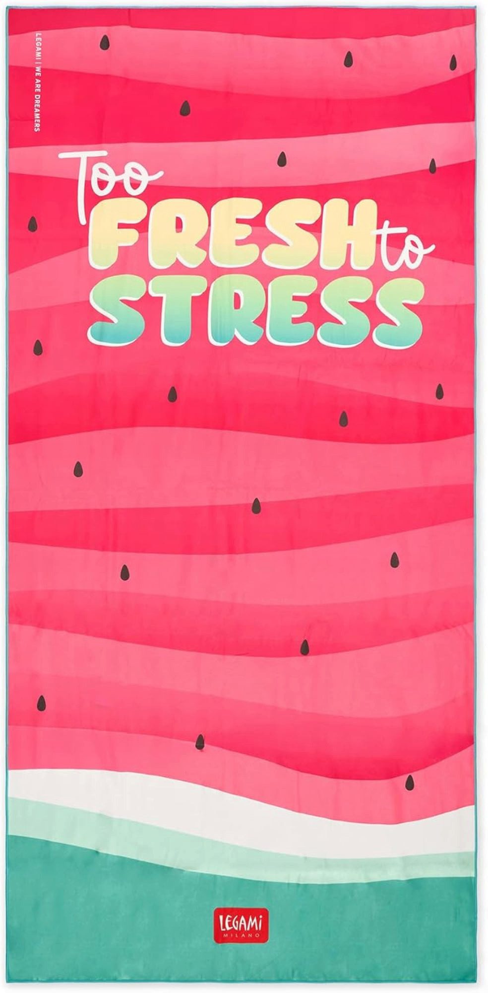 Legami Strandtuch Legami Mikrofaser-Strandtuch Watermelon 85x180 cm Pink
