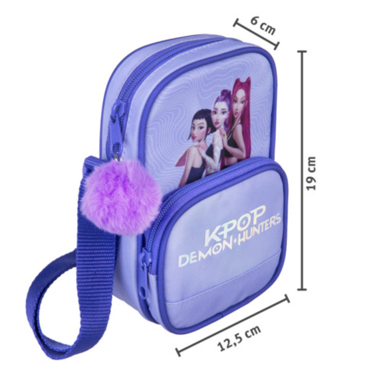 K-Pop Demon Hunters Schultertasche Kinder Tasche 19 × 12,5 × 6 cm mit Motiv und Schultergurt (1-tlg) – Bild 4 von 4
