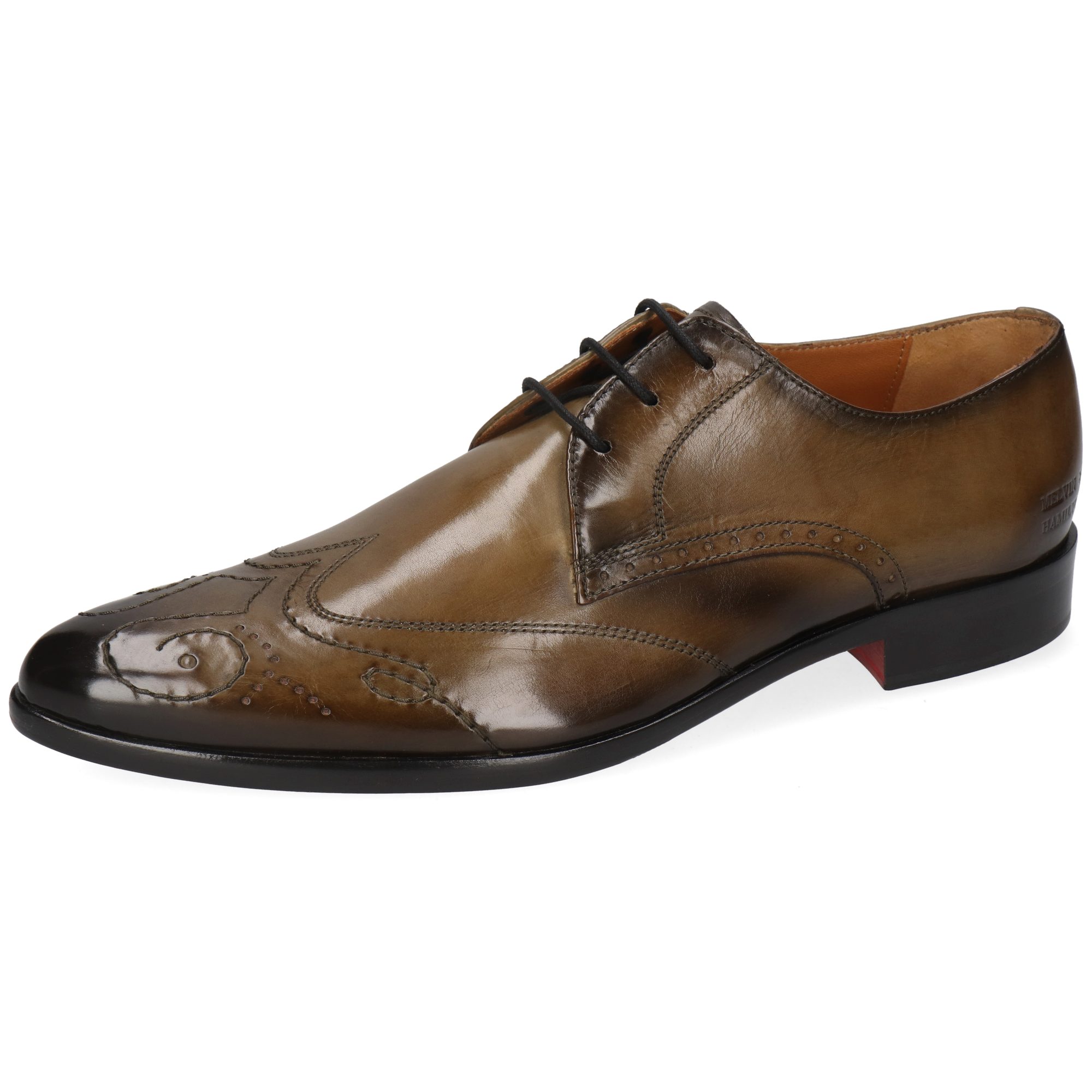 Toni 52 Leder-Derby Schuhe für Herren Schnürschuh