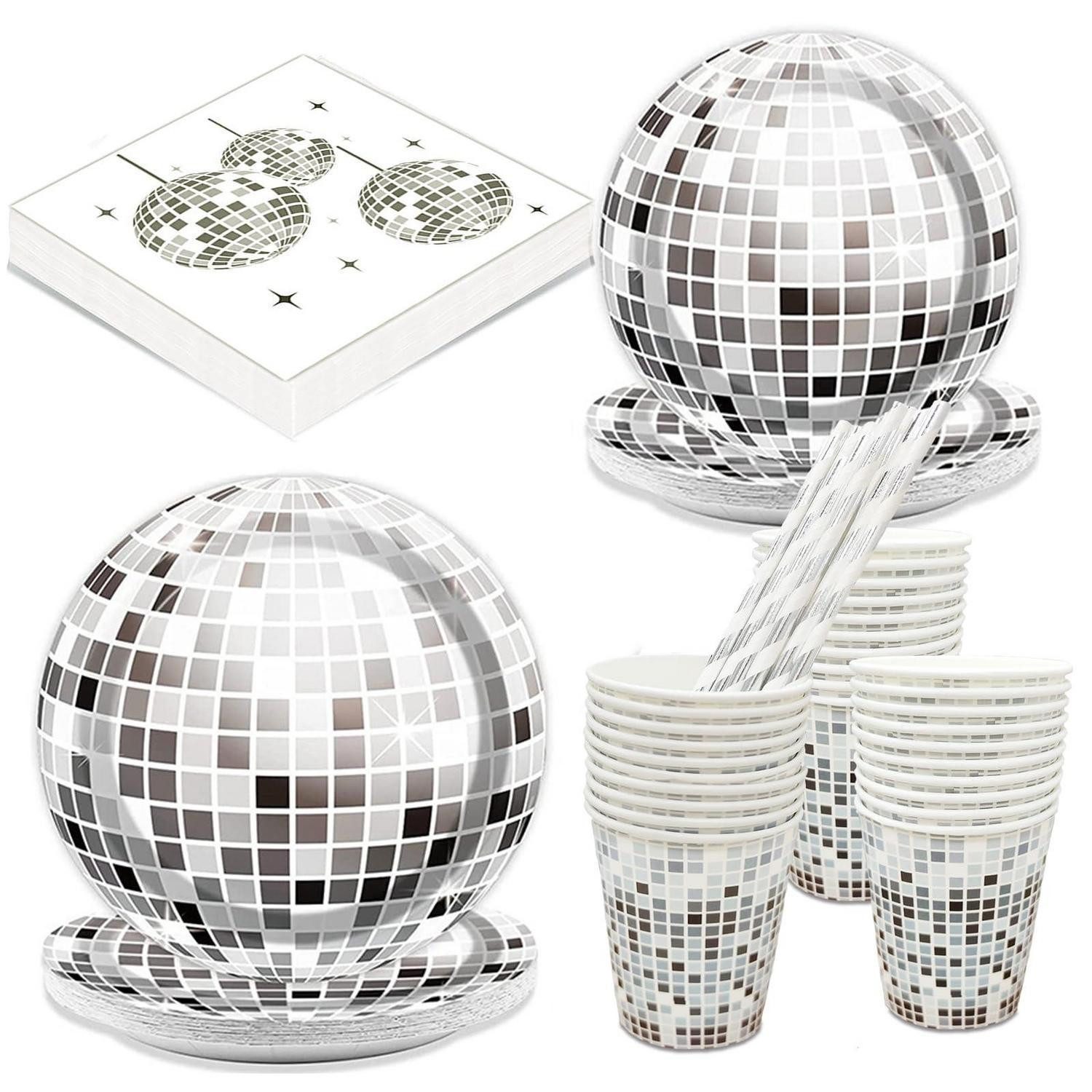 LuxusKollektion Dekokugel Discokugel Partygeschirr Set 120 Teile (1 St)