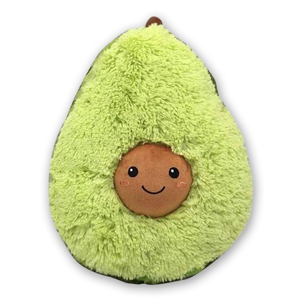 Kuscheltier Plüschtier 20 cm Avocado Frucht Deko Kissen Früchtekissen