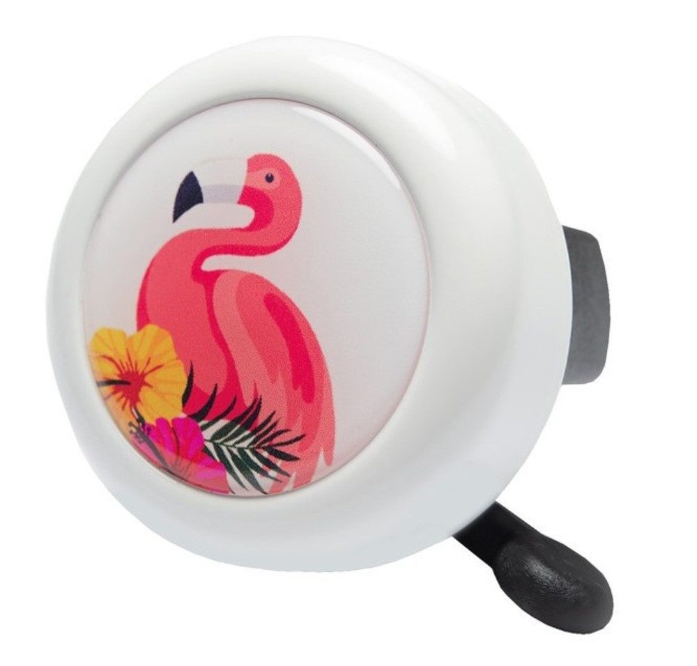 Reich Fahrradklingel REICH Fahrradklingel mit Flamingo, Ø55mm, weiß