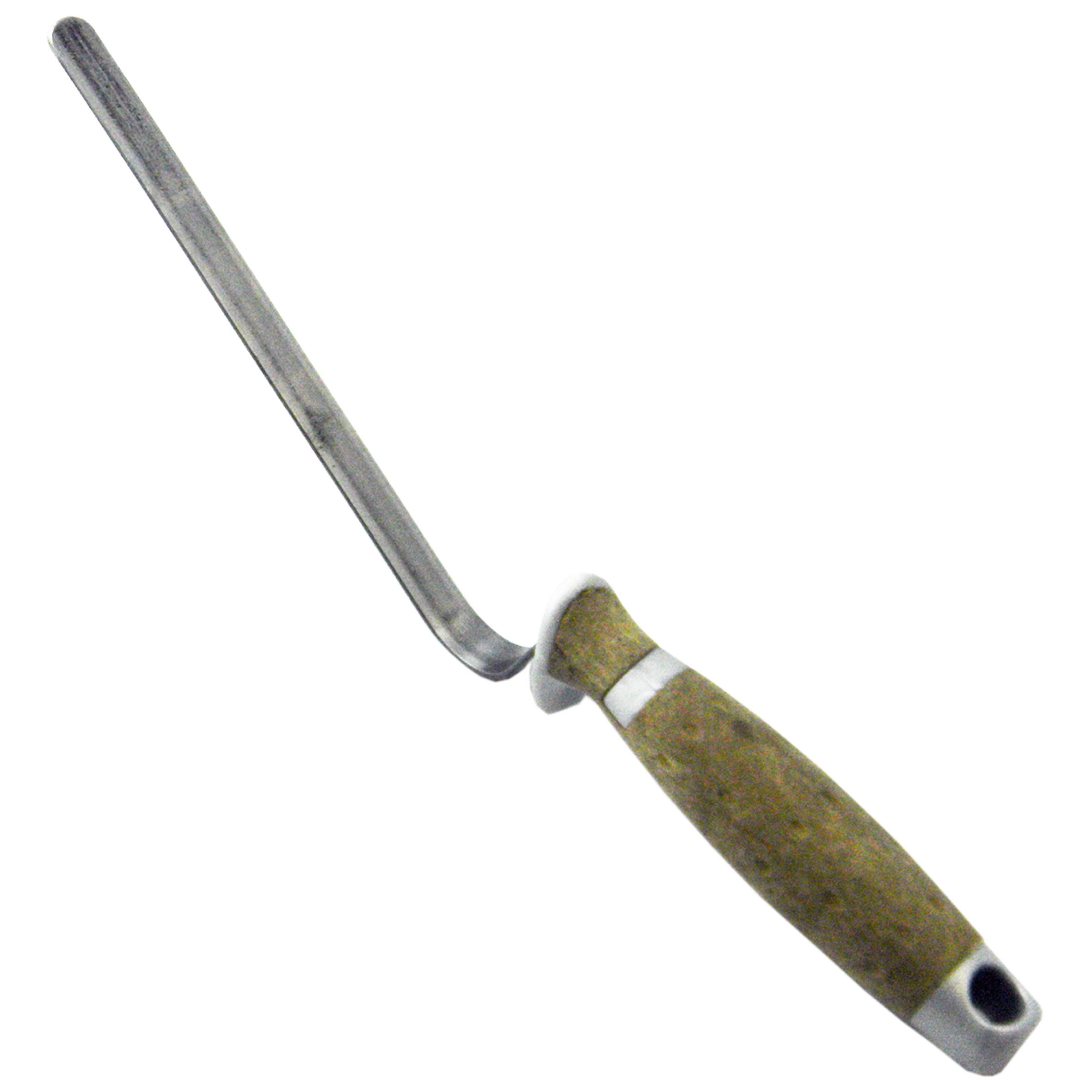 ConToo Fugenspachtel Fugblech Edelstahl 245x155mm + Fugenkelle 6mm LEDERGRIFF