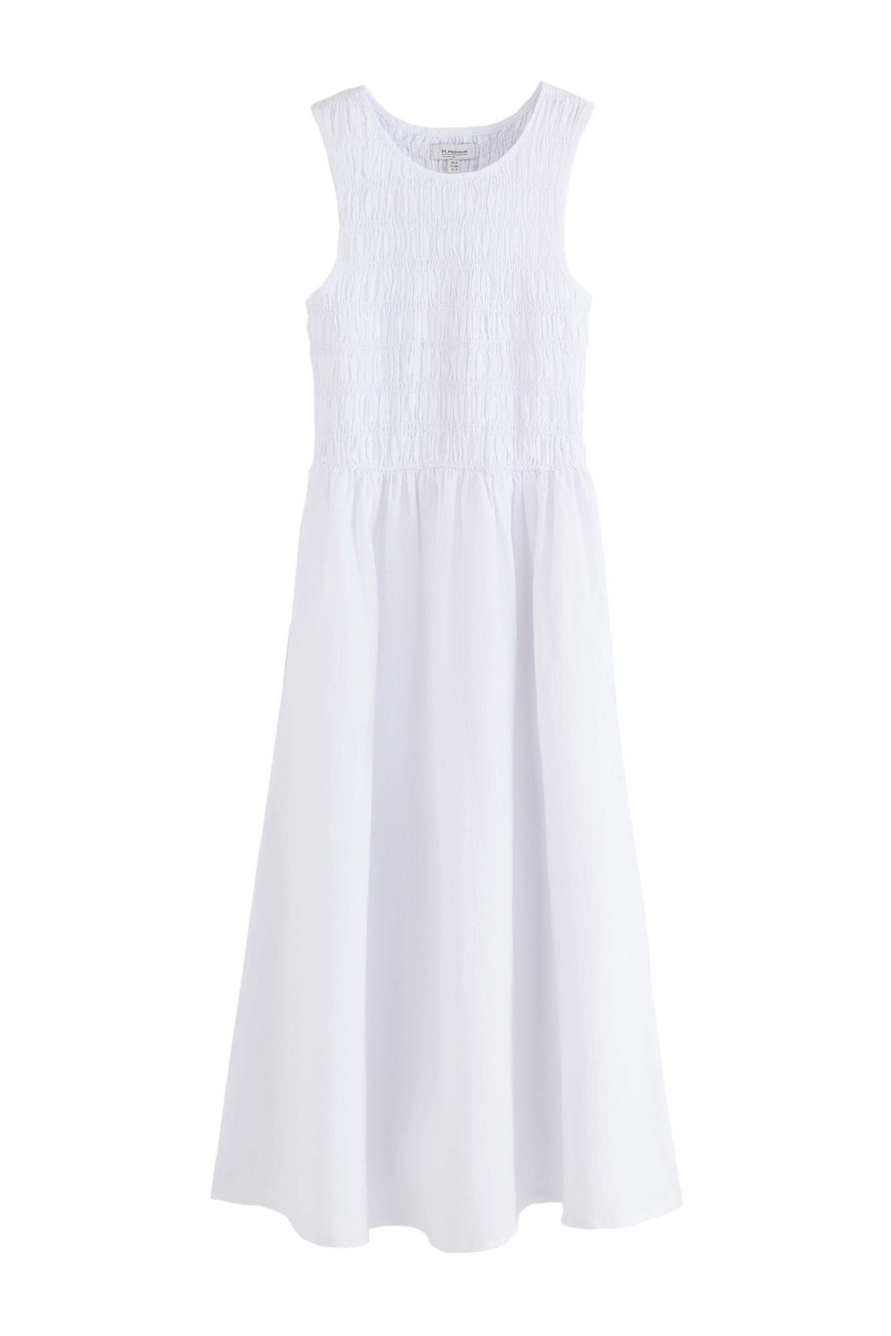 Next Midikleid Gesmoktes Midi-Sommerkleid (1-tlg)