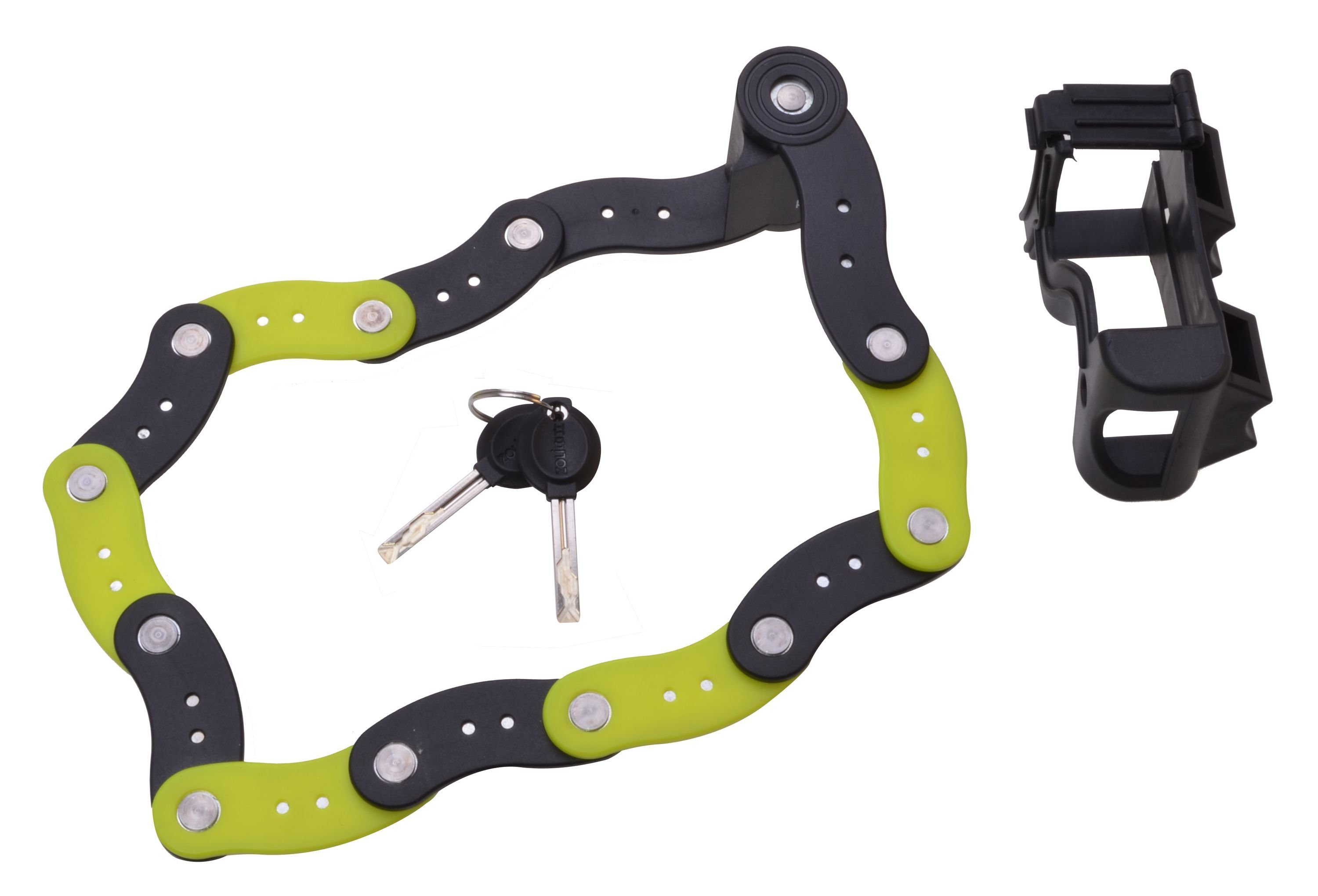 Filmer Faltschloss, Faltschloss + Halterung + 2x Schlüssel