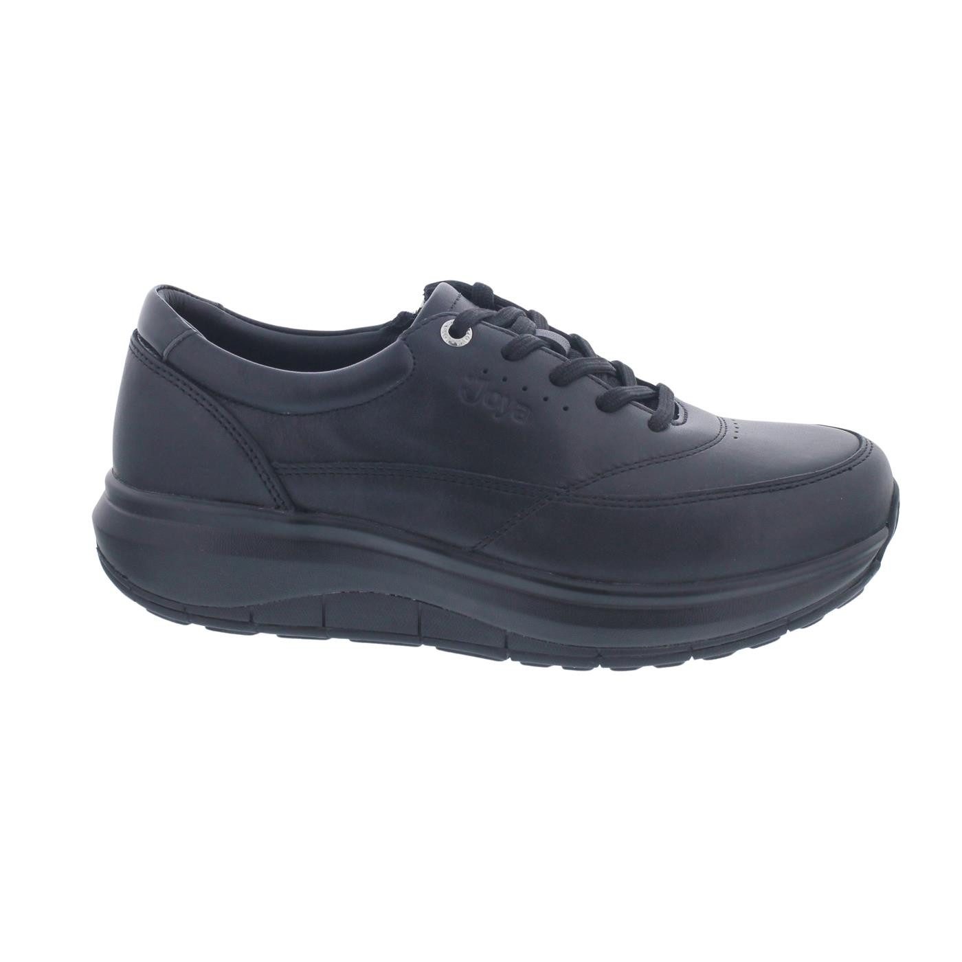 Joya Joya Venice Zip Black, Glattleder, Reißverschluss, Wave-Sohle, Kategor Schnürschuh