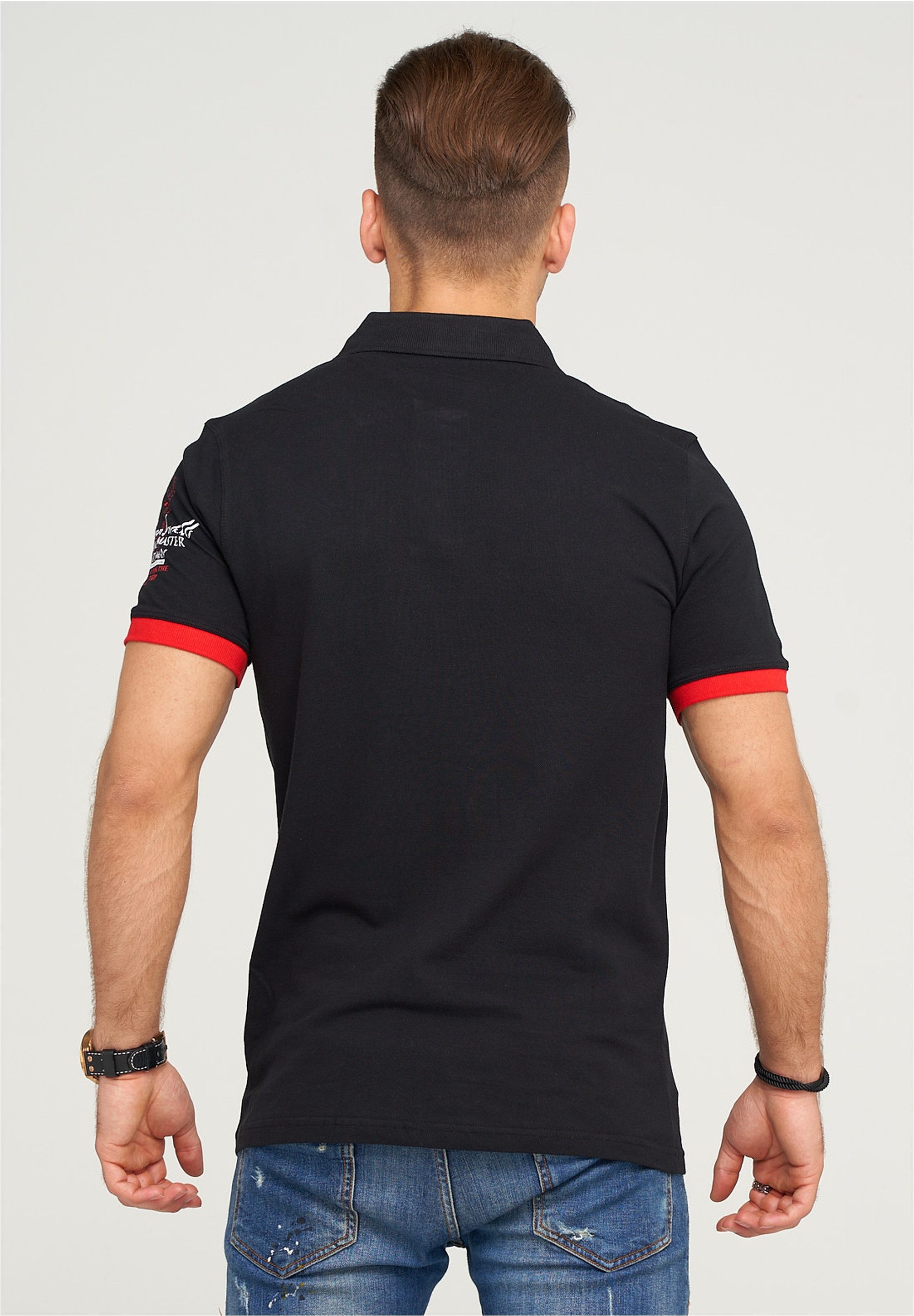 behype Poloshirt LANAY mit sportiver Stickerei