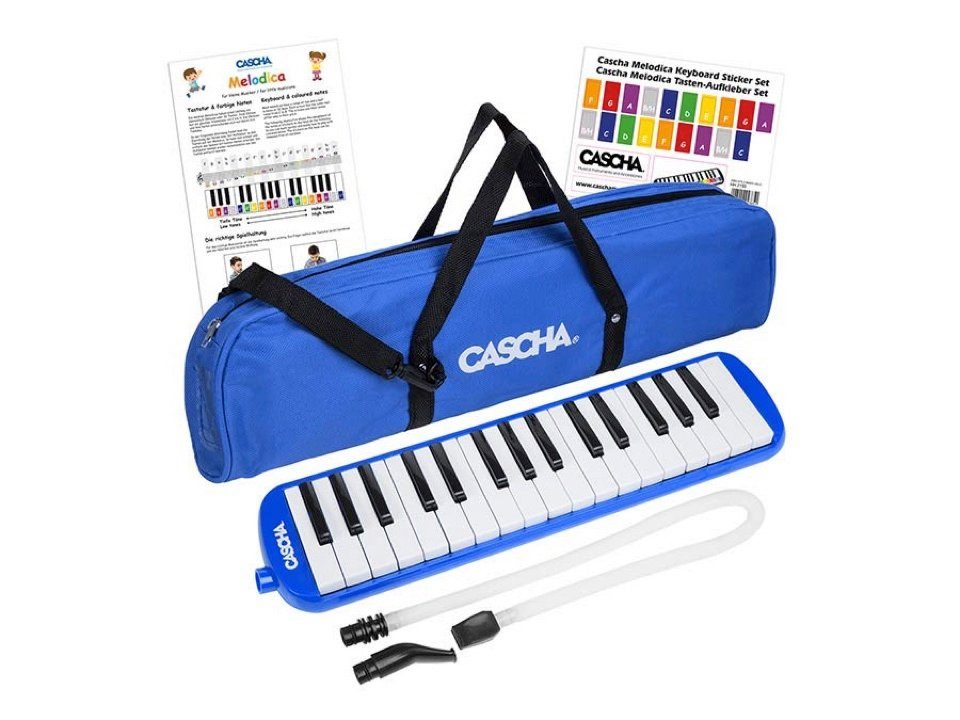 Cascha Melodica Cascha blue 32 Melodica, Set, mit Tasche und Mundstück