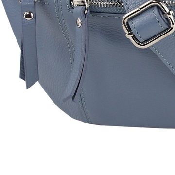 Toscanto Gürteltasche Toscanto Tasche blau Gürteltasche sehr (Gürteltasche), Damen Gürteltasche Leder, blau ca. 37cm x ca. 20cm