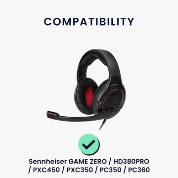 kwmobile 2x Ohrpolster für Sennheiser GAME ZERO / HD380PRO / PXC450 / PXC350 / HiFi-Kopfhörer (Velours Ersatz Ohr Polster für Overear Headphones)