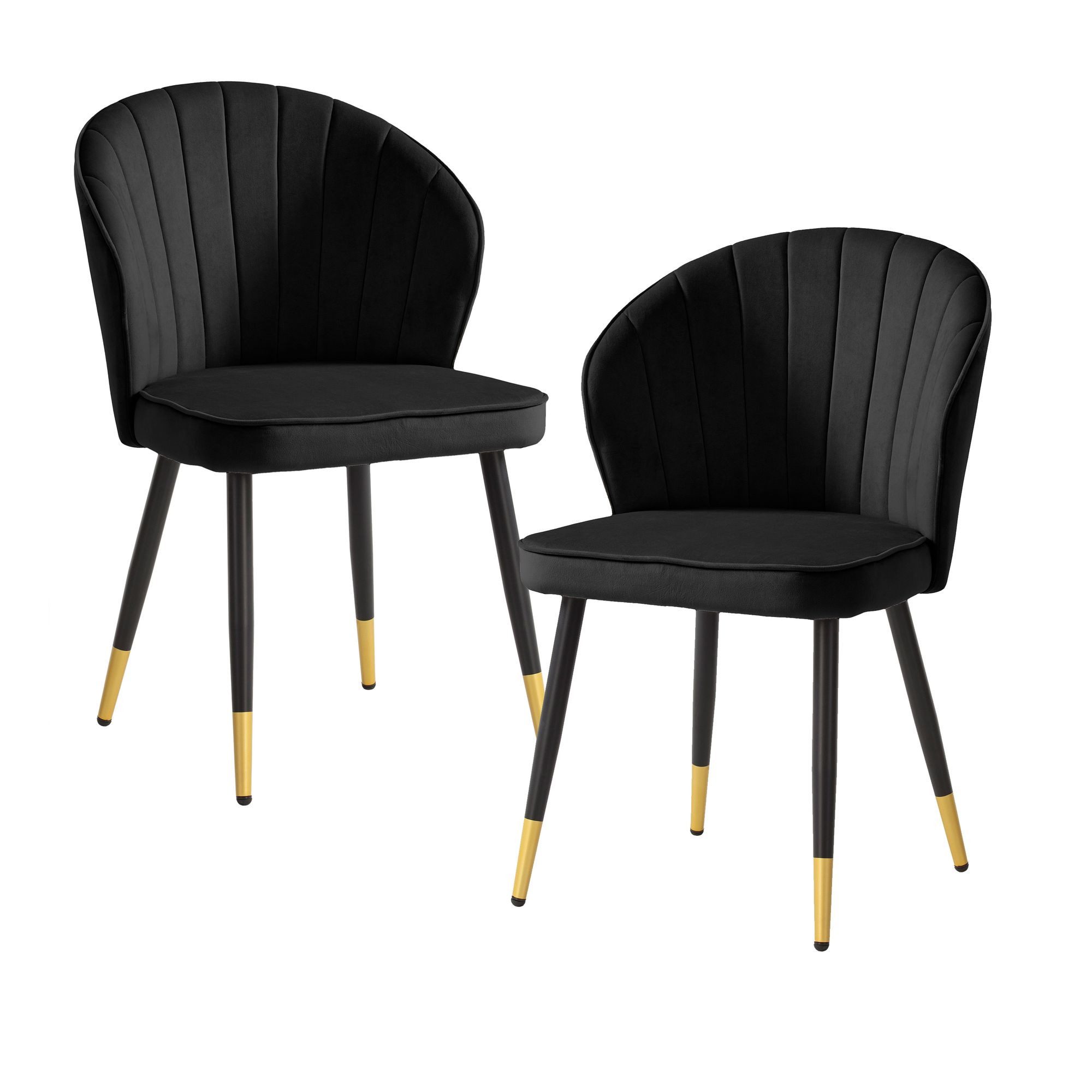 FINEBUY Esszimmerstuhl FB59819 (2er Set Samt günstig online kaufen