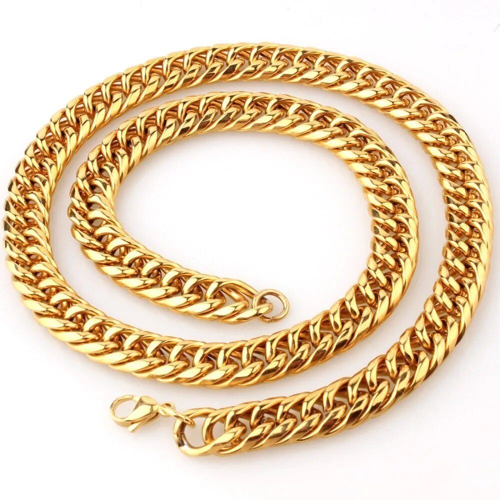 Karisma Schmuck Panzerkette Edelstahl Halskette Hiphop/Rapper/Iced günstig online kaufen