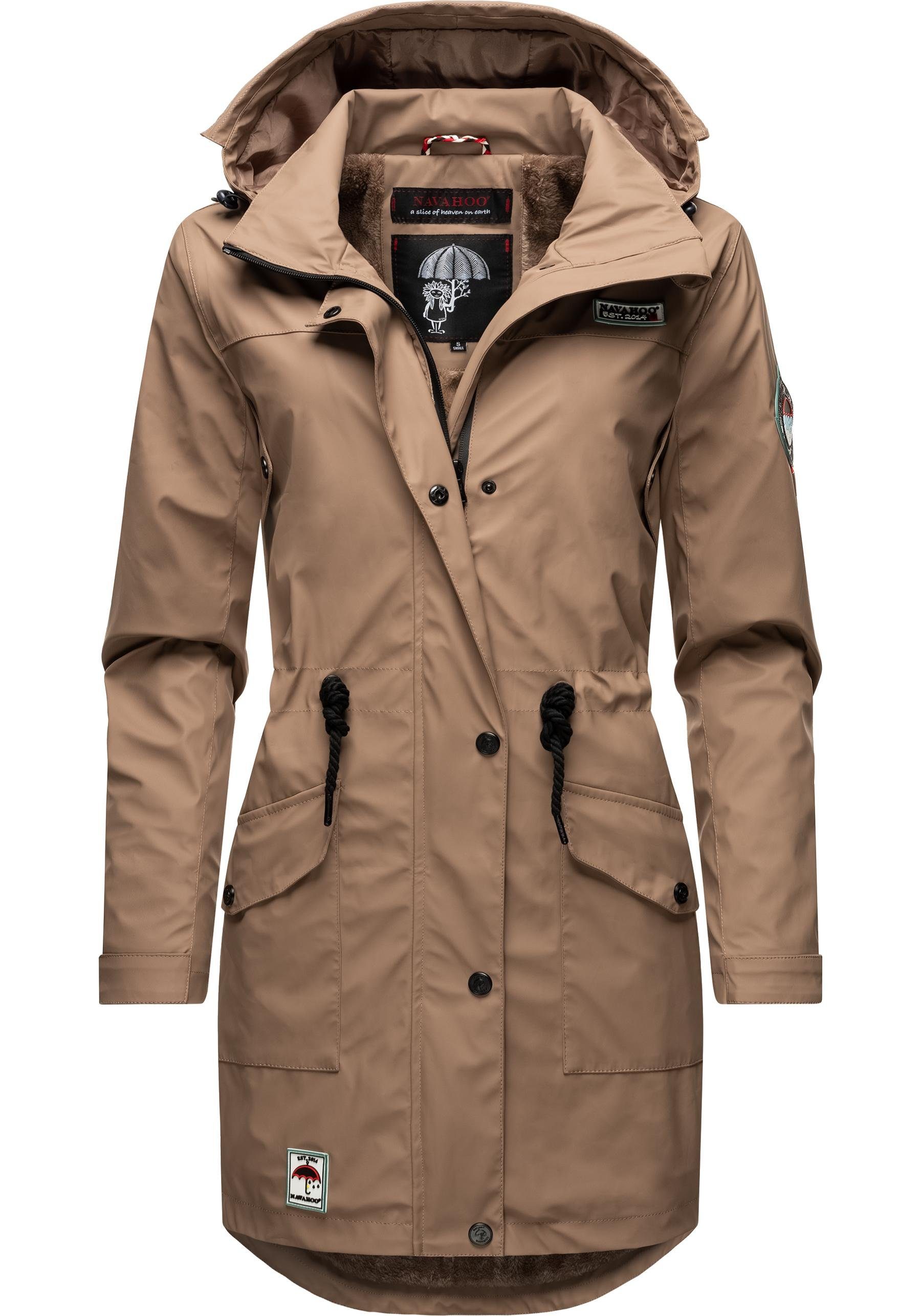 braun Outdoor modischer Navahoo Regenmantel Damen Outdoorjacke Deike