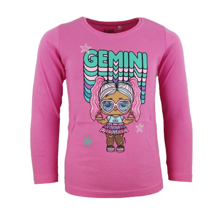 L.O.L. SURPRISE! Langarmshirt LOL Surprise Gemini Kinder Mädchen Shirt Gr. 98 bis 128 100% Baumwolle