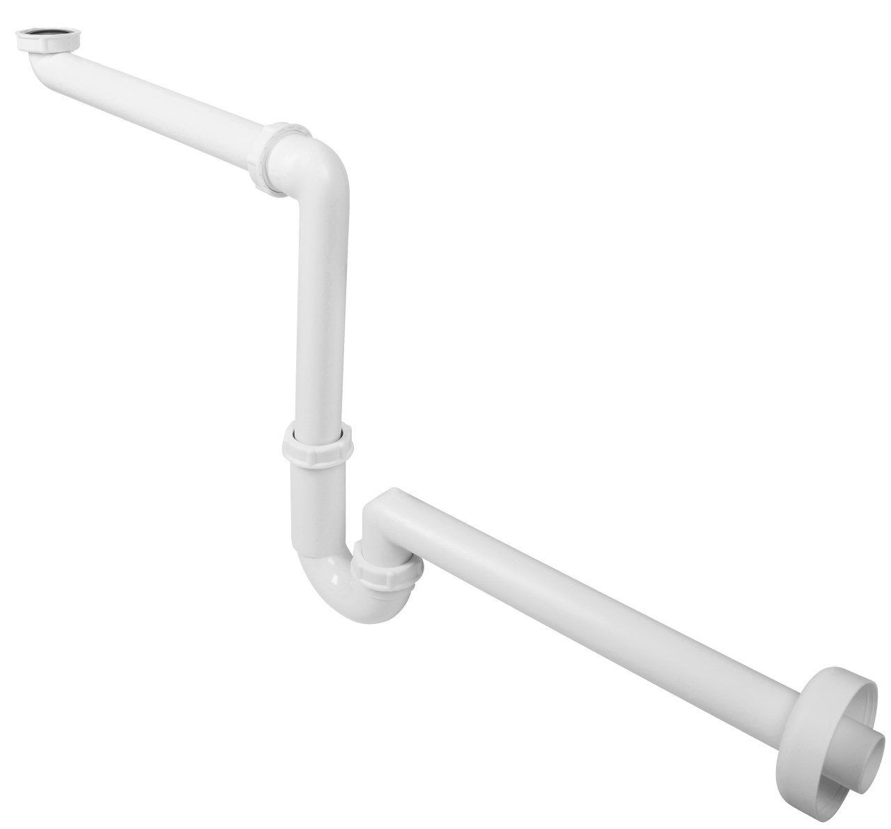 Viega Siphon Viega Waschtisch-Raumsparsiphon Kunststoff, weiß