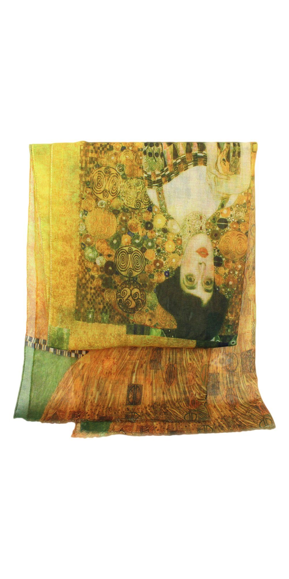 ZEBRO Modeschal Künstlerschal "Gustav Klimt" gold