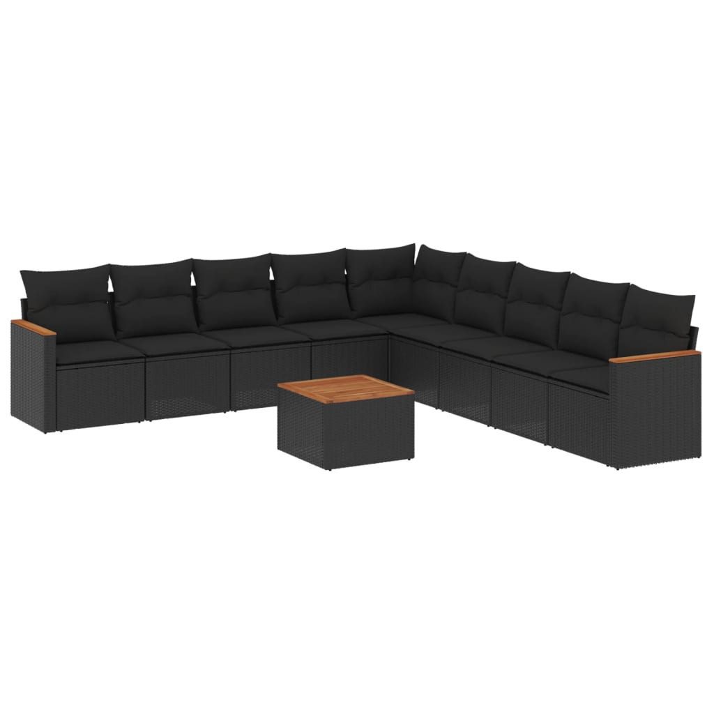 vidaXL Gartenlounge-Set 10-tlg. Garten-Sofagarnitur mit Kissen günstig online kaufen