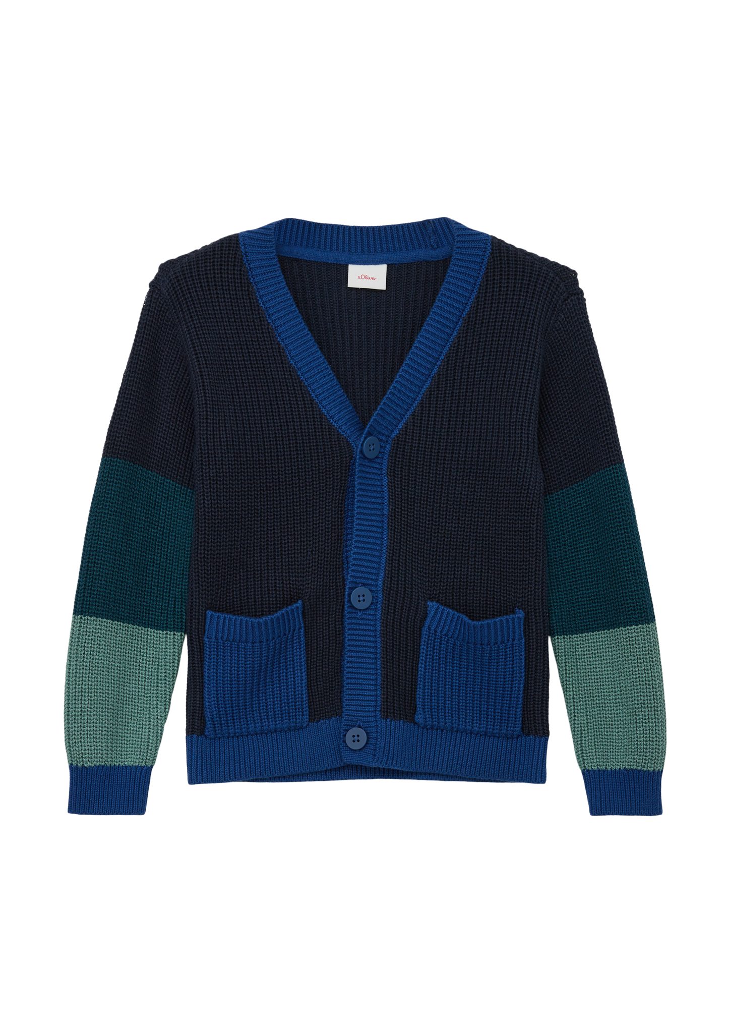 Cardigan Baumwollmix s.Oliver Strickjacke aus