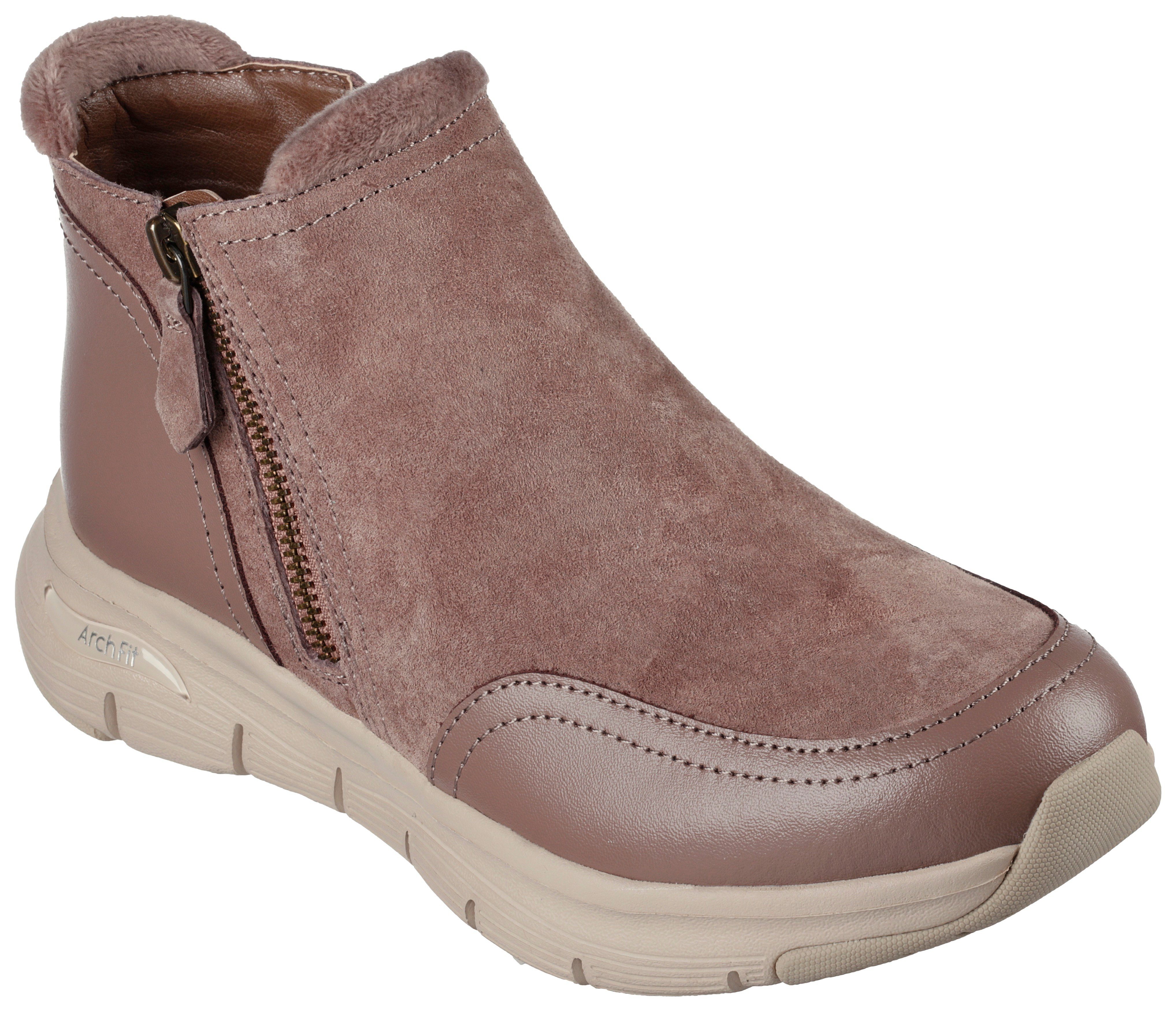 Skechers ARCH FIT SMOOTH - Winterboots mit ArchFit-Innensohle taupe