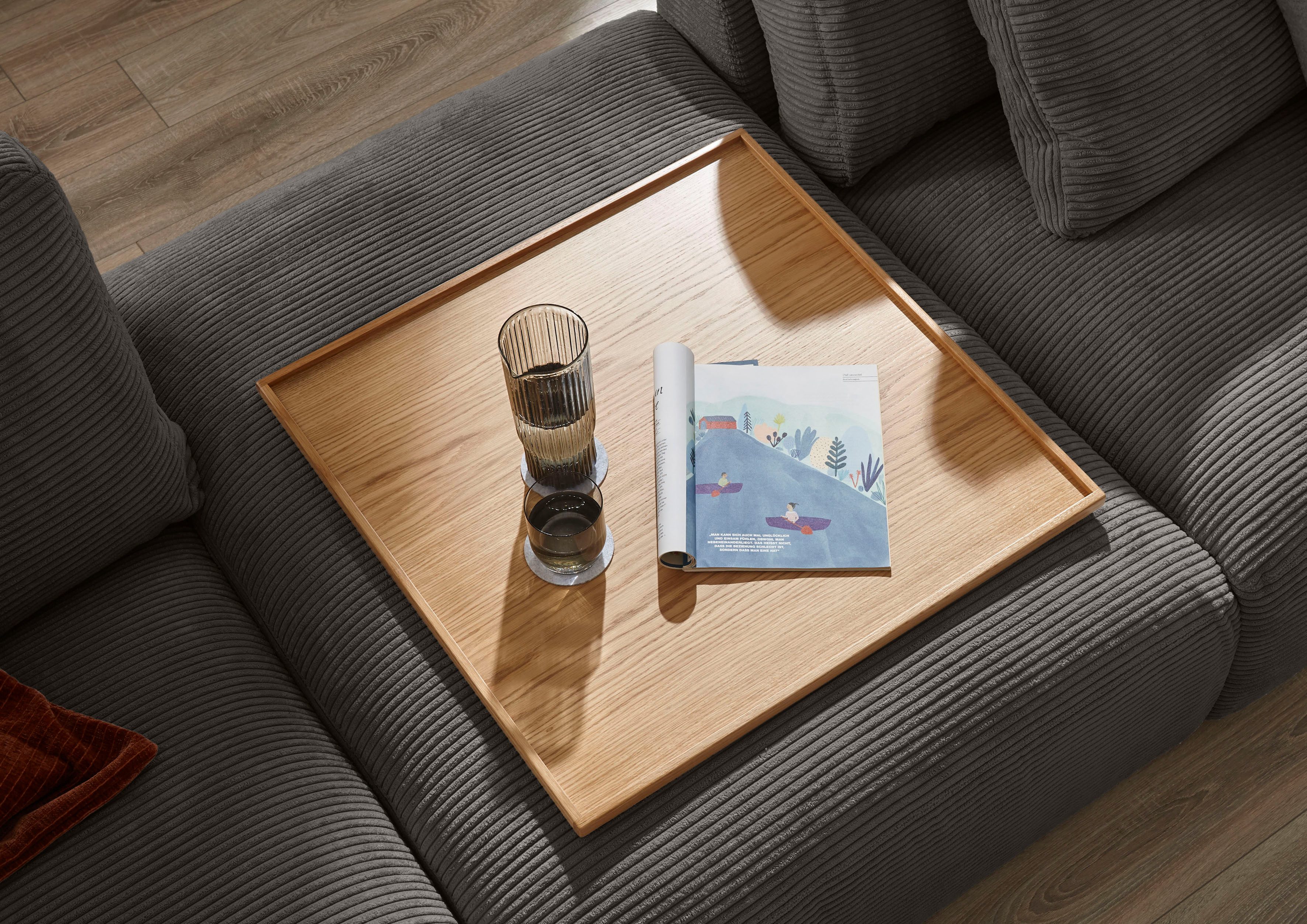 Musterring Wohnlandschaft Lucia U-Form, Cord-Bezug, inklusive Kopfstütze, Gesamtbreite 524 cm