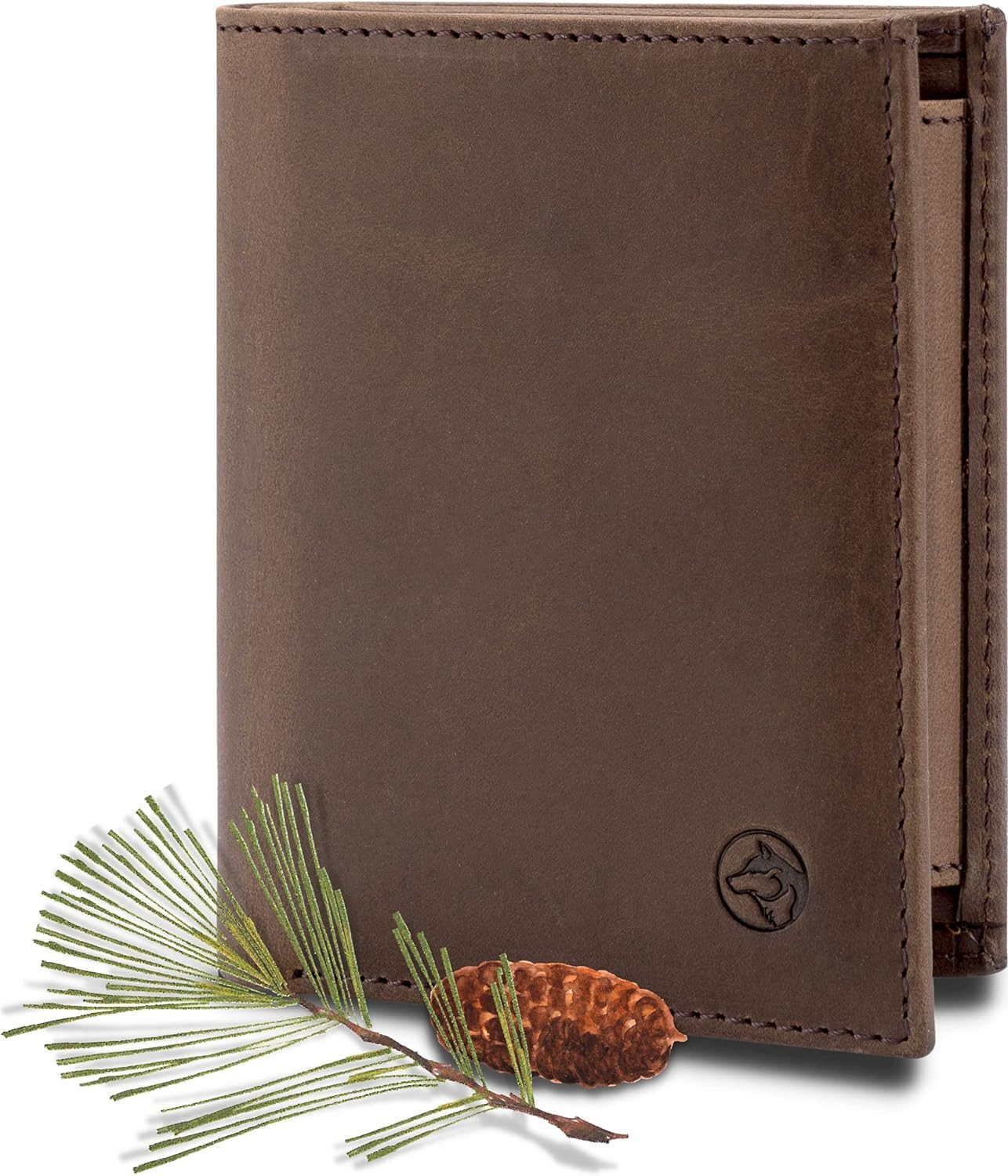Geldbörse 'Svåla Classic' - Mini Portemonnaie Leder, Slim-Wallet mit NFC Schutz